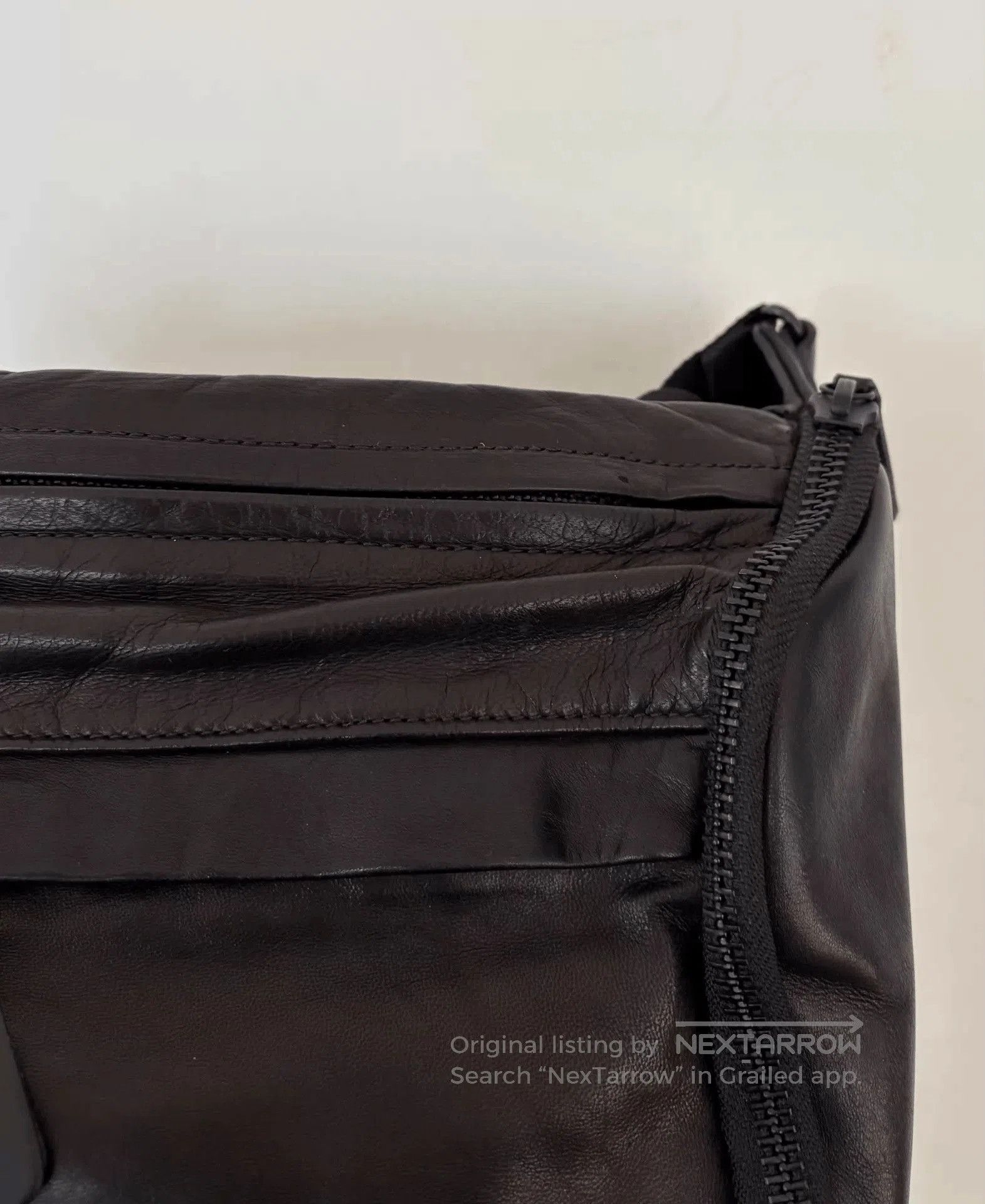 Yohji Yamamoto Black Crossbody Bag with Adjustable Strap. Size ONE SIZE - 4 Thumbnail
