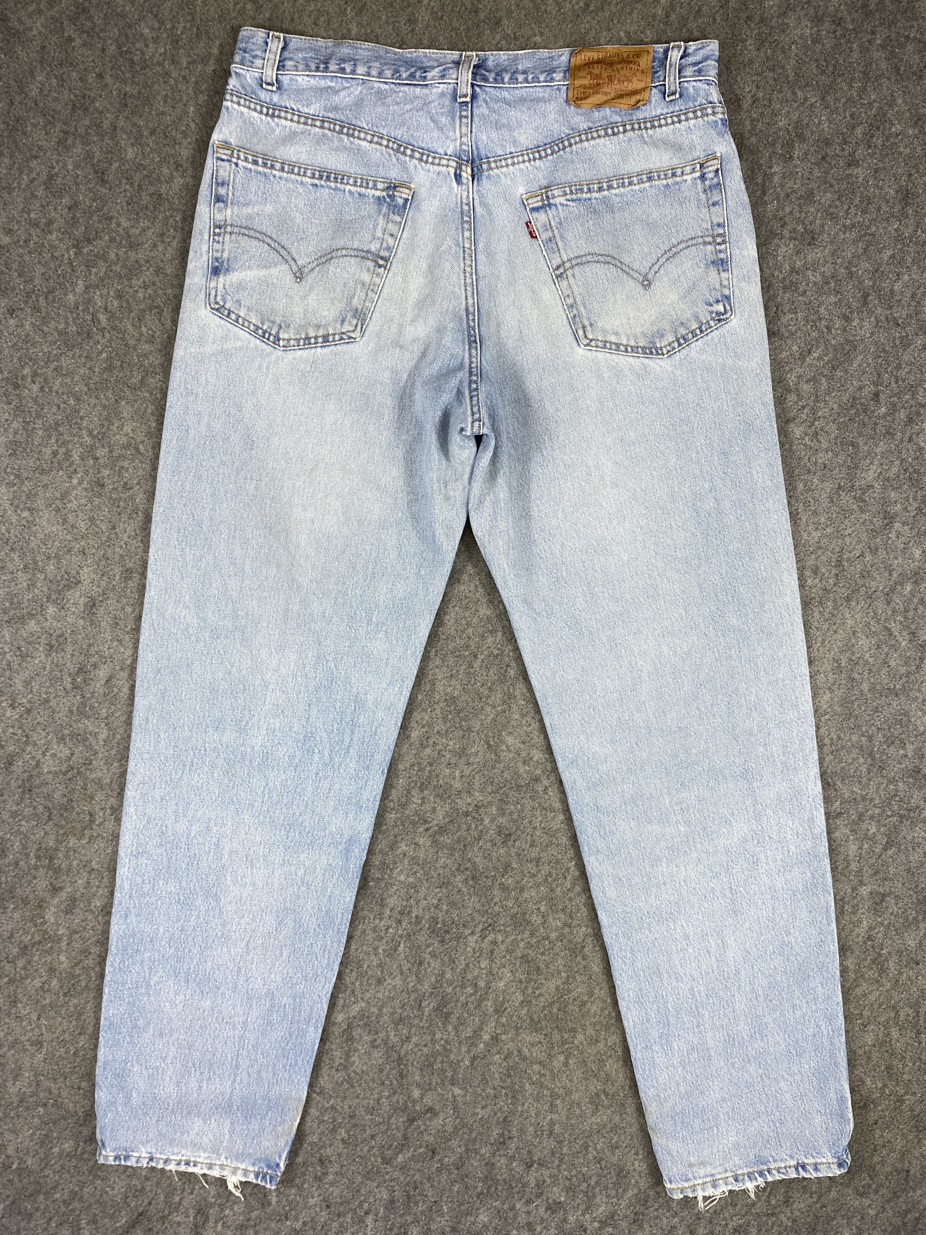 Japanese Brand Light Blue Wash Vintage Levi's 550 37x34 Denim -JN1795 Size US 37 - 2 Thumbnail