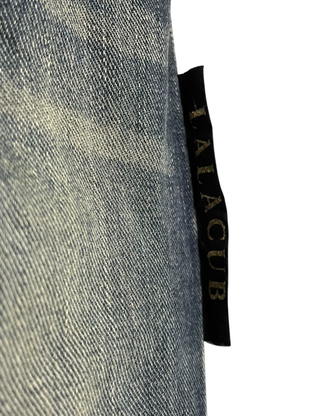 Hysteric Glamour × Japanese Brand LLC Japan Studded Mud Wash Embellished Flare Wide Leg Jeans Size US 29 - 12 Thumbnail