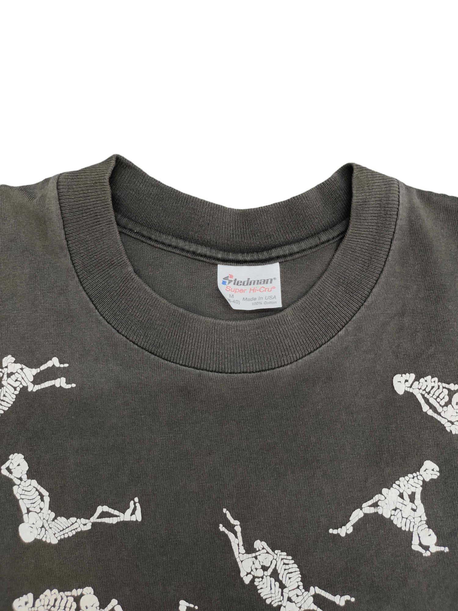 Vintage Rare 80s Stedman Skull Sex Position Tee Fashion Victim Size US M / EU 48-50 / 2 - 4 Thumbnail