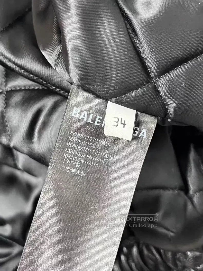 Balenciaga Balenciaga Gold Label Logo Leather Jacket Size XXS / US 00 / IT 34 - 5 Thumbnail