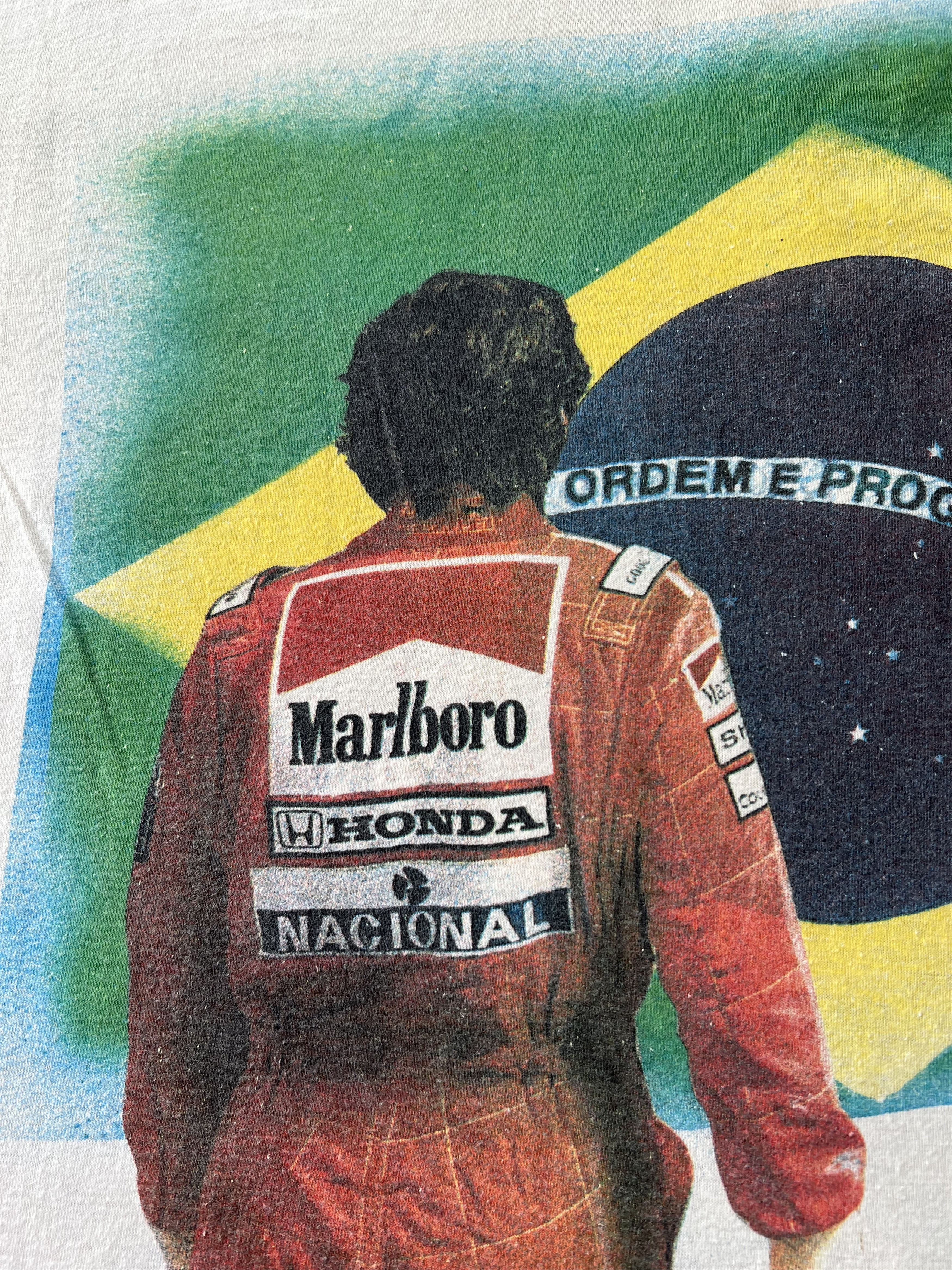 Formula 1 Vintage 90s Ayrton Senna Formula 1 F1 Renault AOP T-shirt Size US L / EU 52-54 / 3 - 19 Thumbnail