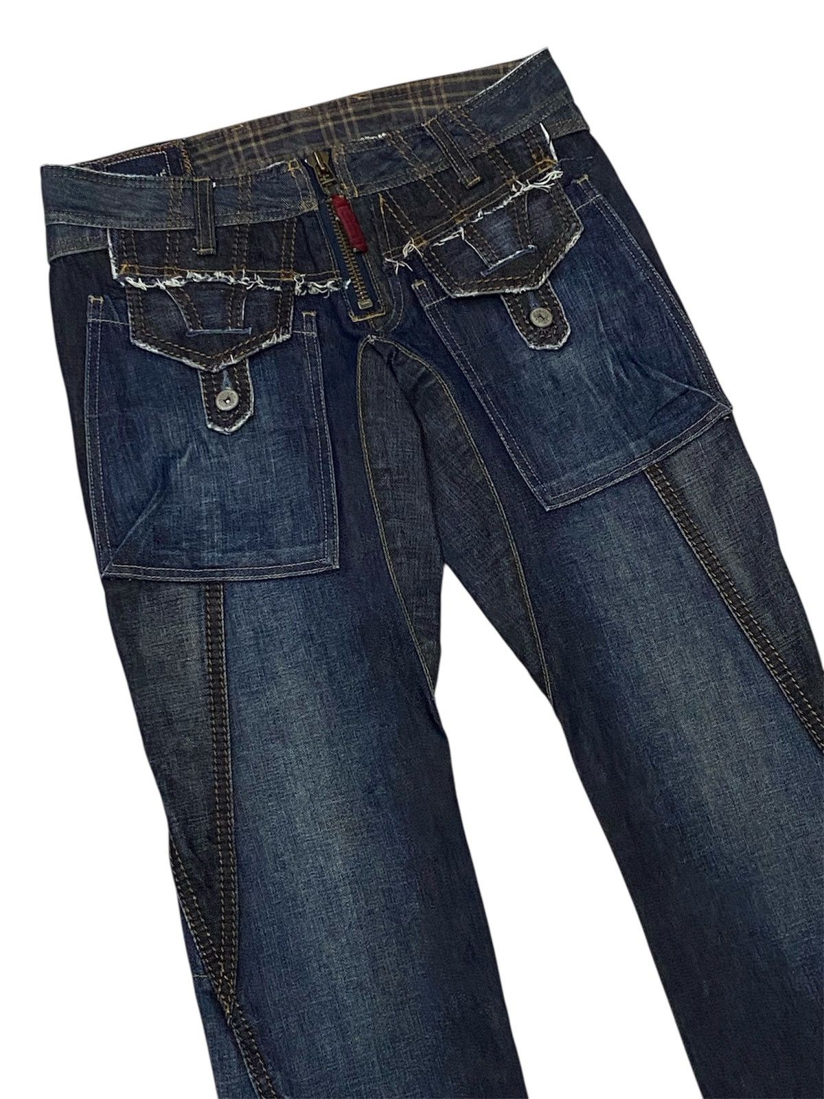 Marithe + Francois Girbaud Marithe Francois Girbaud Spiral Cut Denim Pants Size 28" / US 6 / IT 42 - 6 Thumbnail