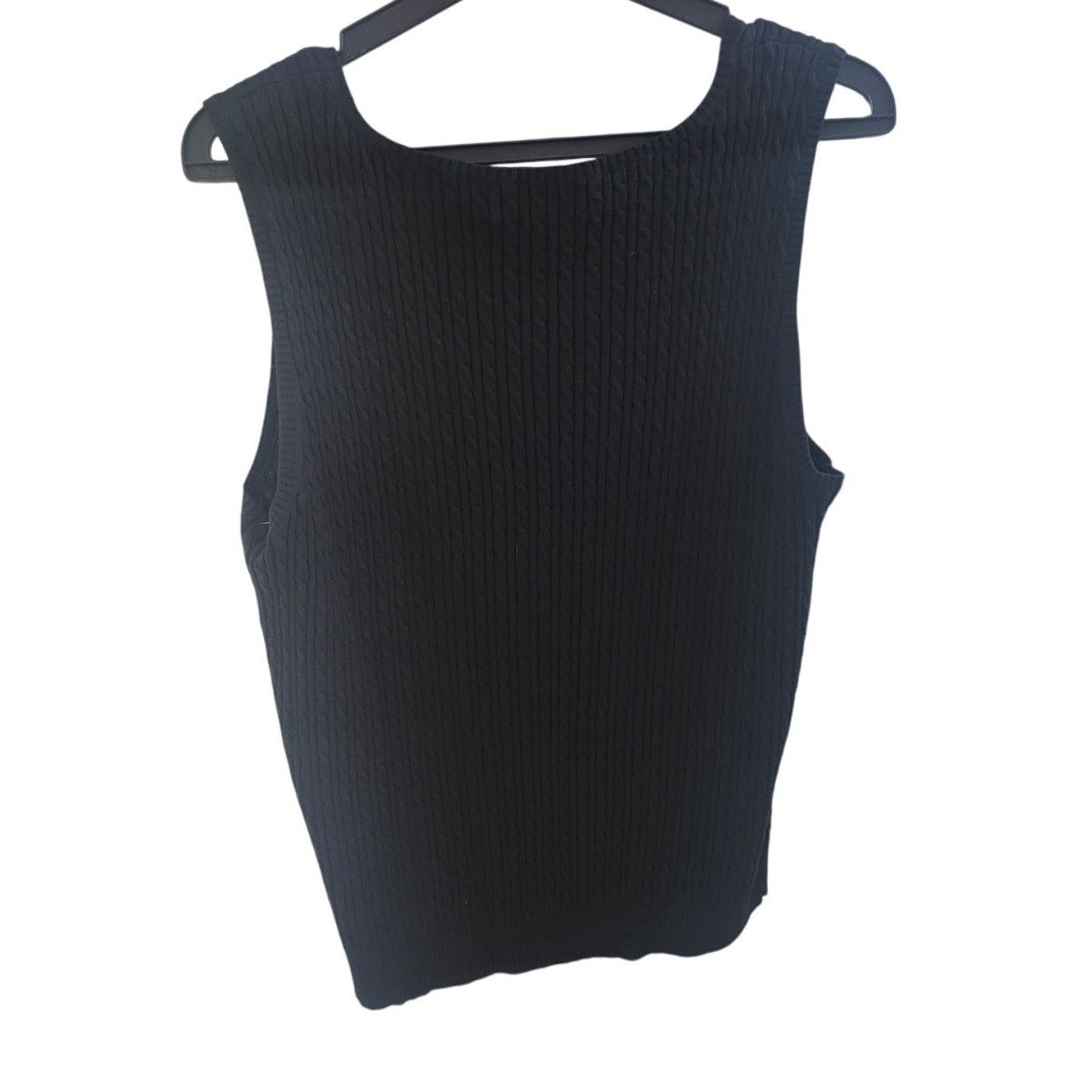 Other Jones New York Sport Black Knit Sleeveless Blouse - XL Size XL / US 12-14 / IT 48-50 - 2 Thumbnail