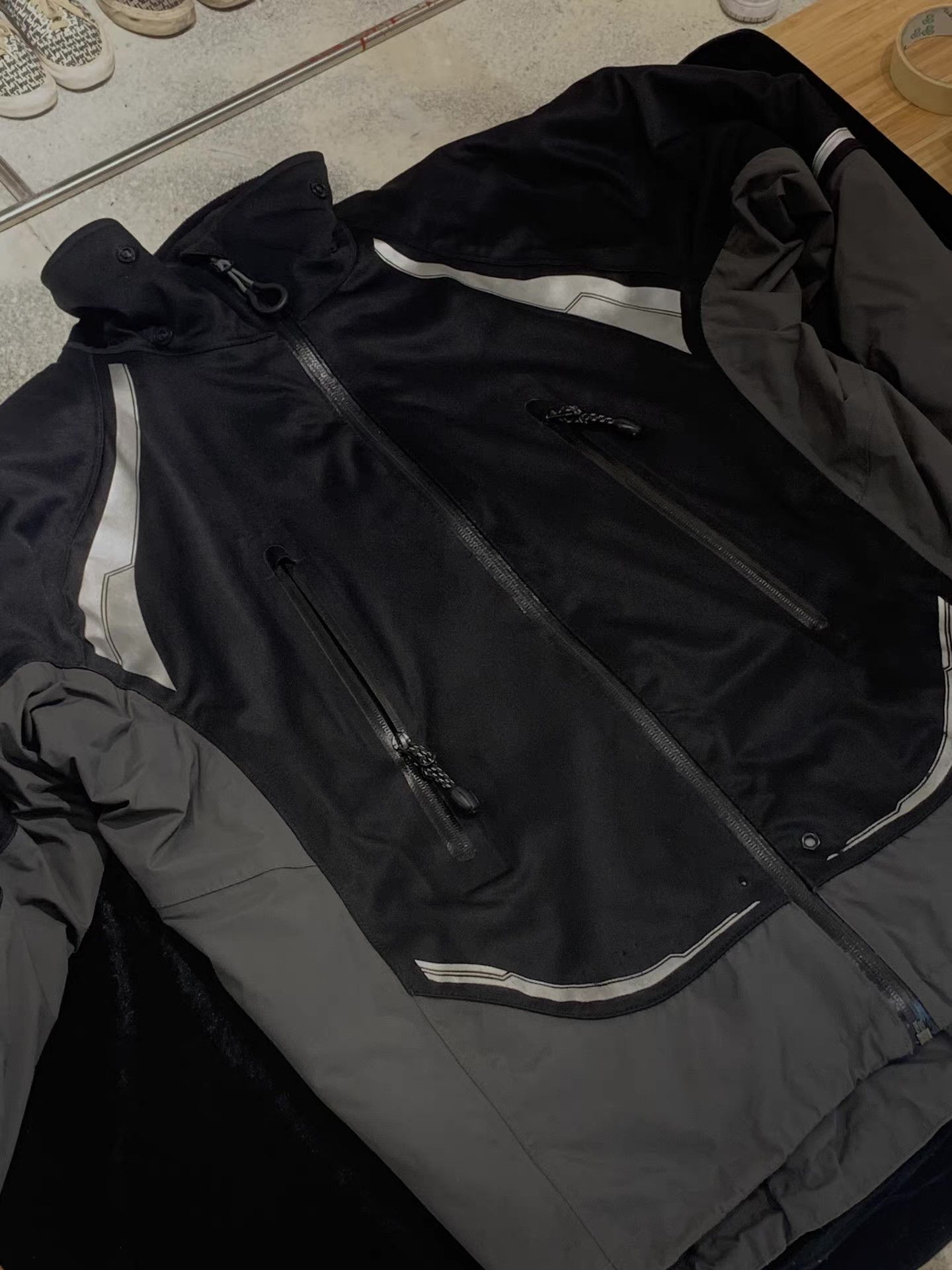 Vintage Vintage * Biker Bomber Motorcycle Windbreaker Jacket Q13 Size US L / EU 52-54 / 3 - 4 Thumbnail