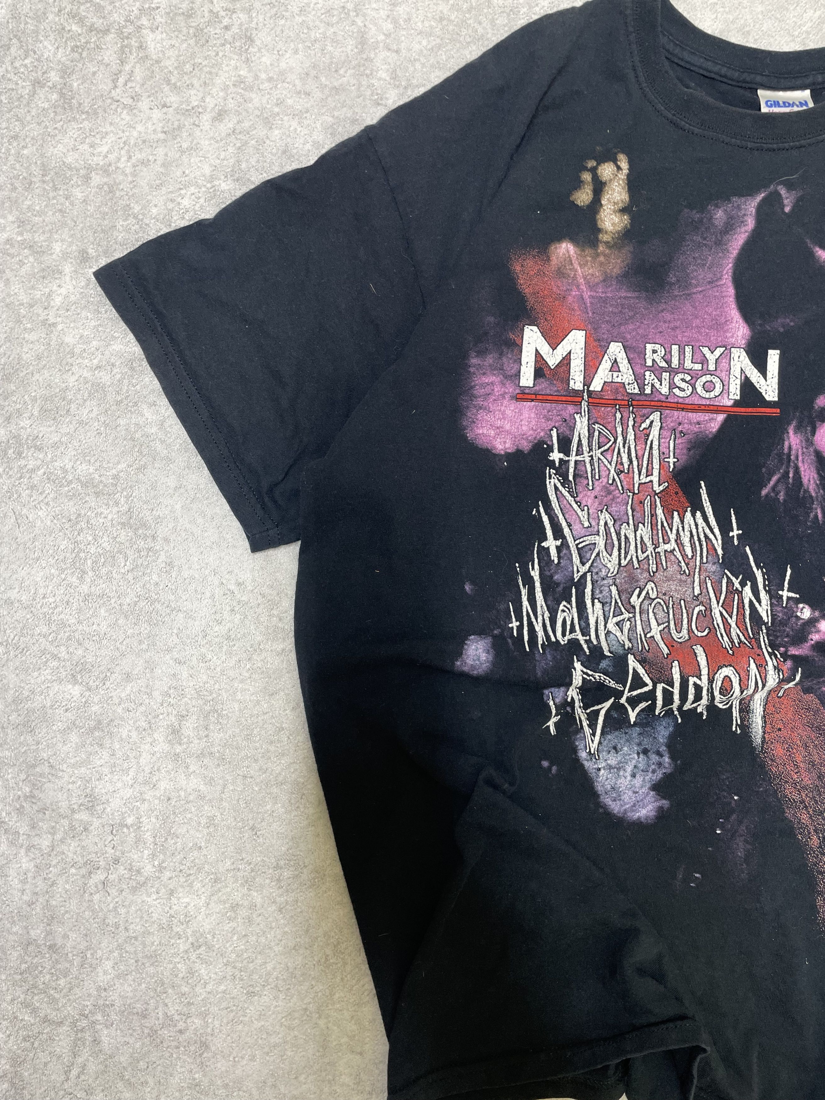 Band Tees × Marilyn Manson World Tour Manson 2000SS Very Rare Obscene Language Size US XL / EU 56 / 4 - 4 Thumbnail