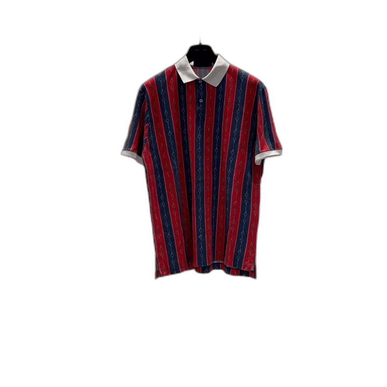 Gucci Gucci Red Blue Short Sleeve Polo Shirt-yf Size US M / EU 48-50 / 2 - 1 Thumbnail