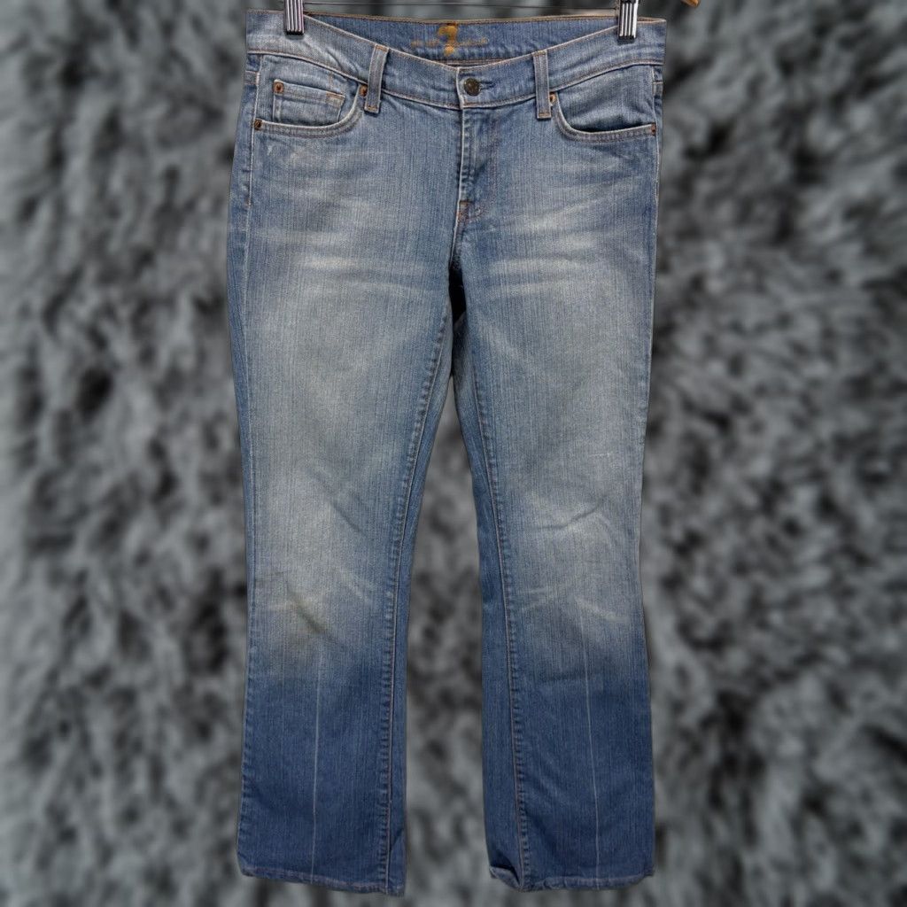 7 For All Mankind VINTAGE 7 For All Mankind Bootcut Jeans Women Size 28 Light Wash Denim USA Y2K Flare Size 28" / US 6 / IT 42 - 1 Thumbnail