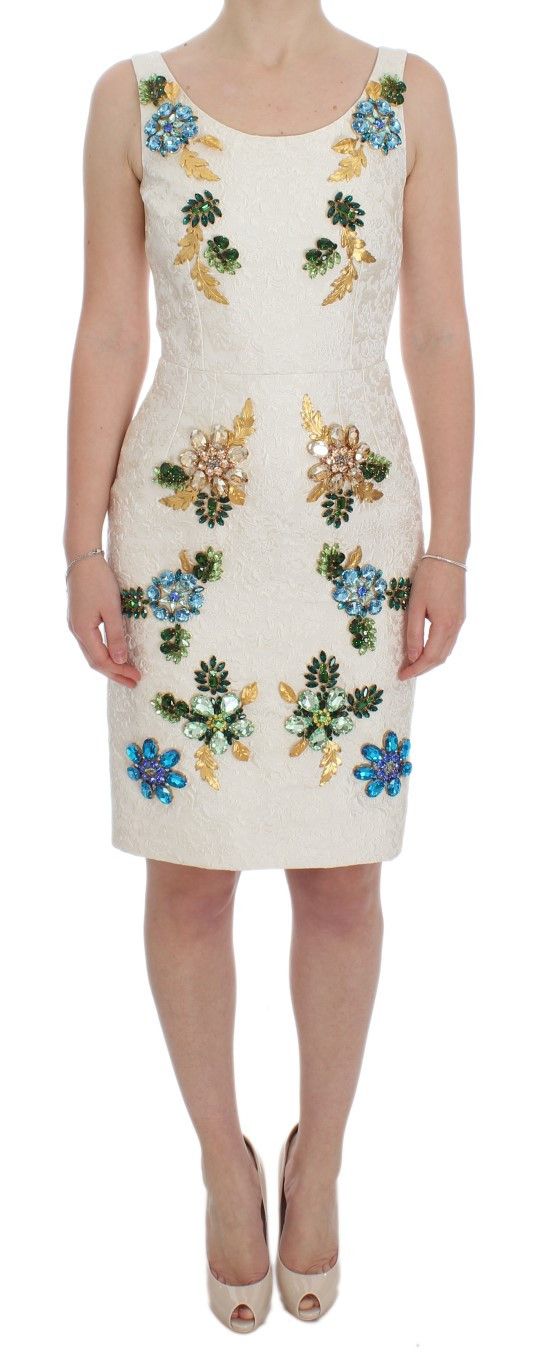 Dolce & Gabbana Elegant Floral Brocade Sheath Women's Dress Size S / US 4 / IT 40 - 1 Thumbnail
