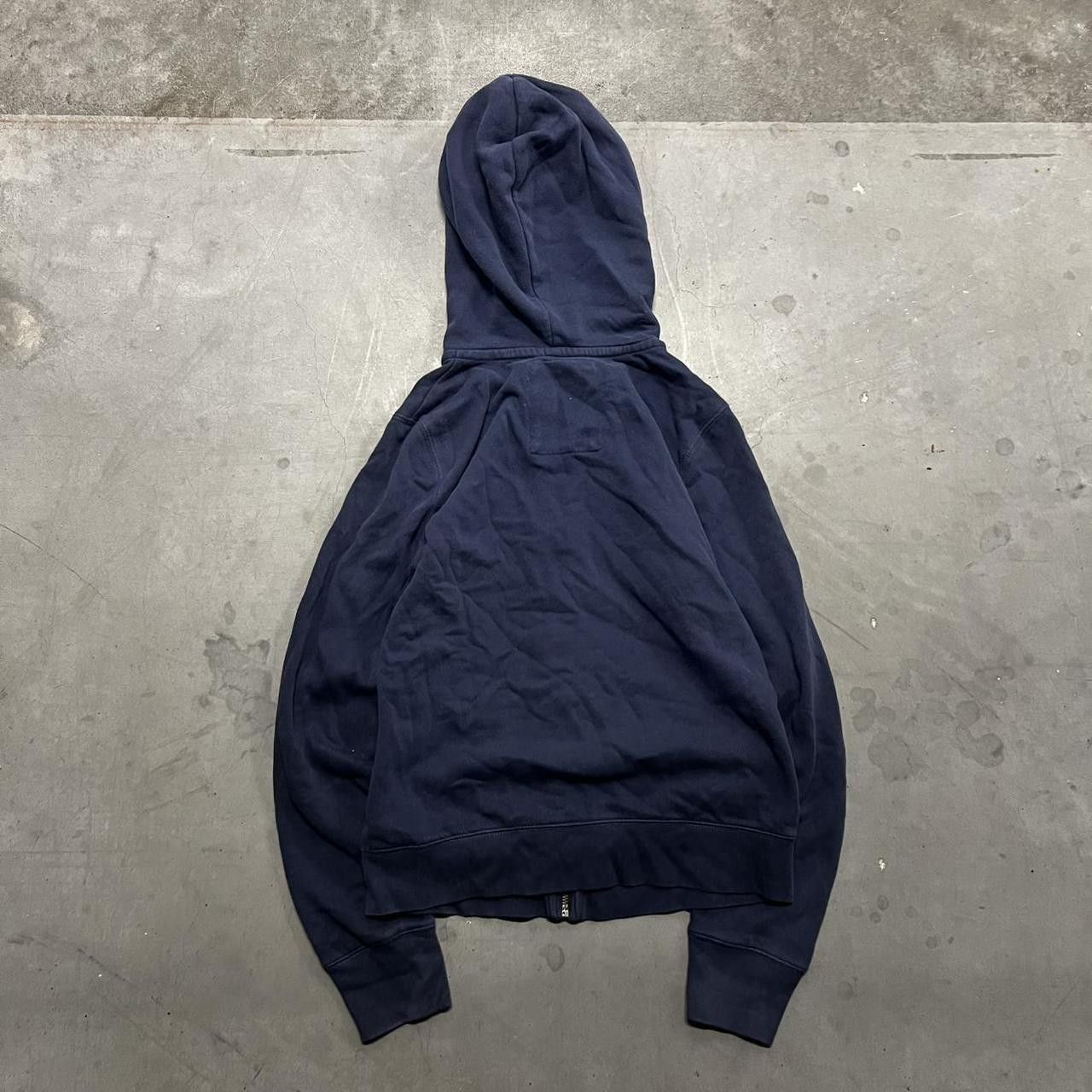 Aeropostale Crazy Vintage Y2K/2000s Blank Aeropostale Navy Blue Zipup Hoodie! Size US M / EU 48-50 / 2 - 3 Thumbnail