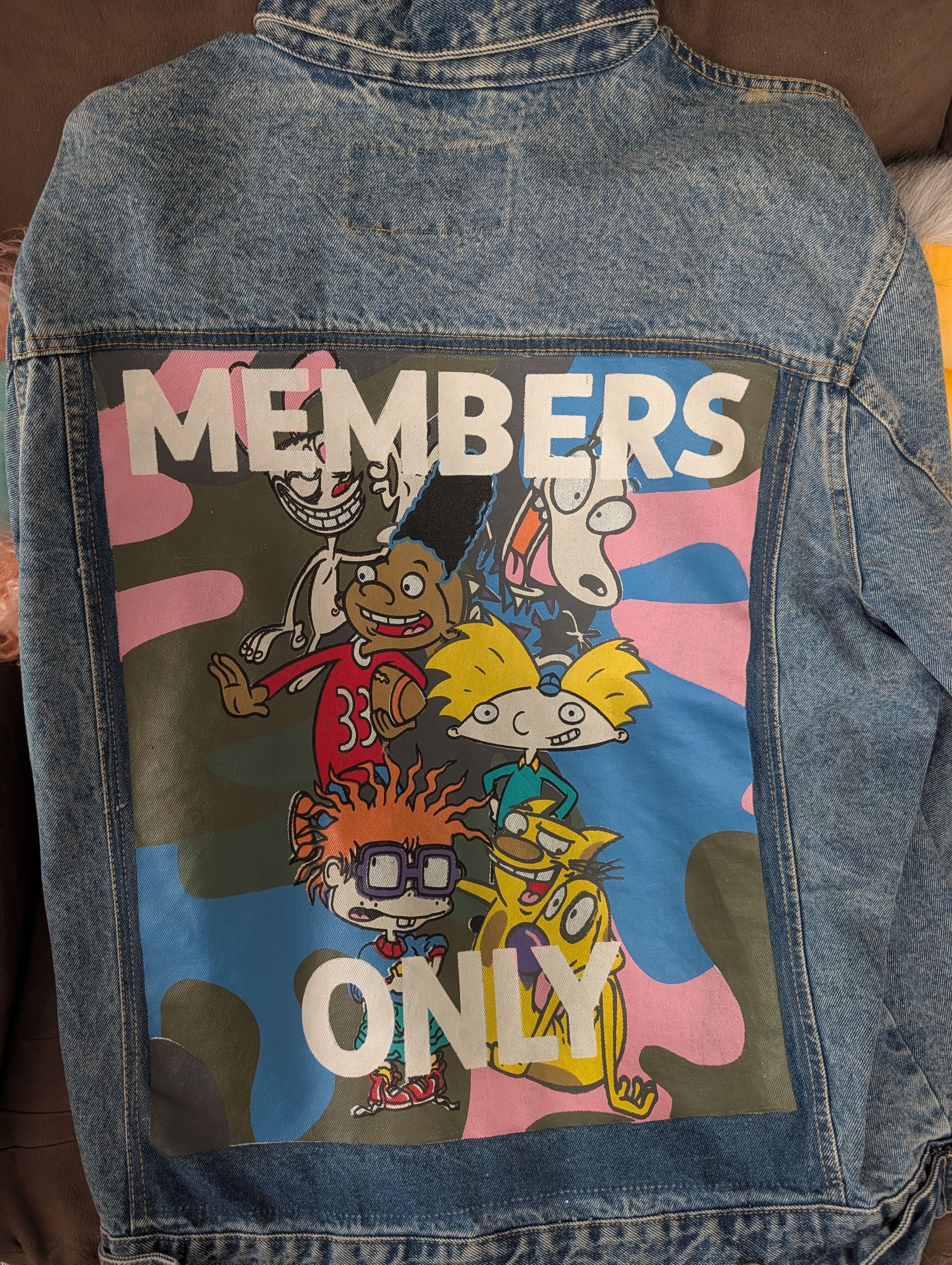 Members Only Members Only x Nickelodeon Denim Jacket Size US XL / EU 56 / 4 - 2 Thumbnail