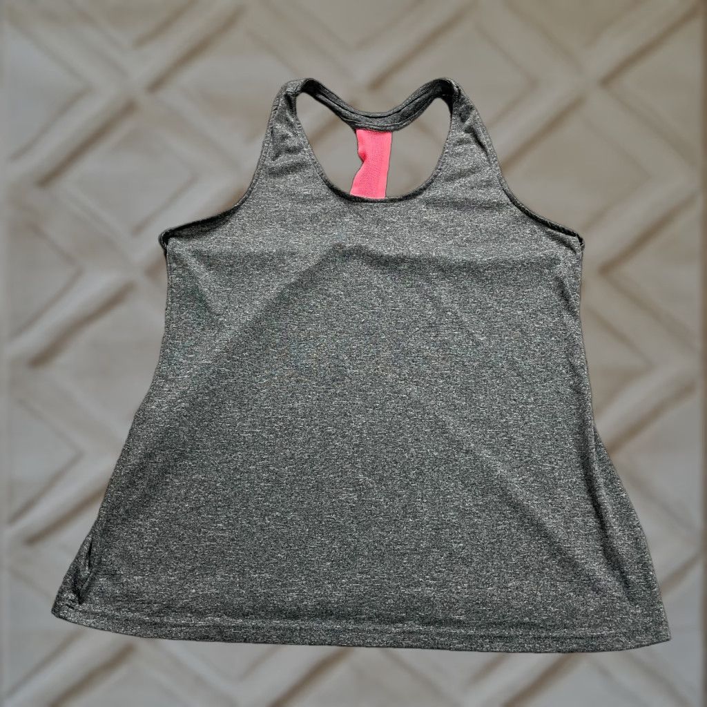 Vintage Just Be Sport Tank Top Womens L Gray Racerback Halter Stretch ActiveRunning Size L / US 10 / IT 46 - 1 Thumbnail