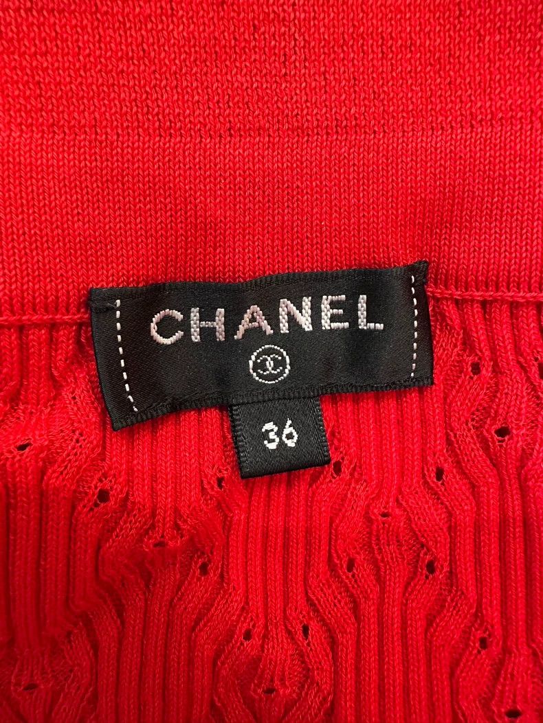 Chanel Chanel Double C logo wool knitted polo shirt Size XS / US 0-2 / IT 36-38 - 6 Thumbnail
