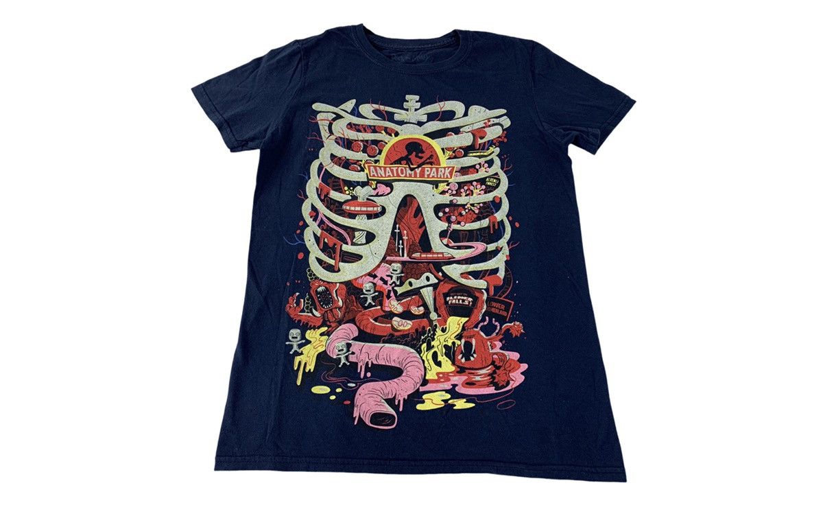 Vintage Ricky & Morty American Sitcom Rib Bone Anatomy Screen Tee Size US S / EU 44-46 / 1 - 1 Thumbnail