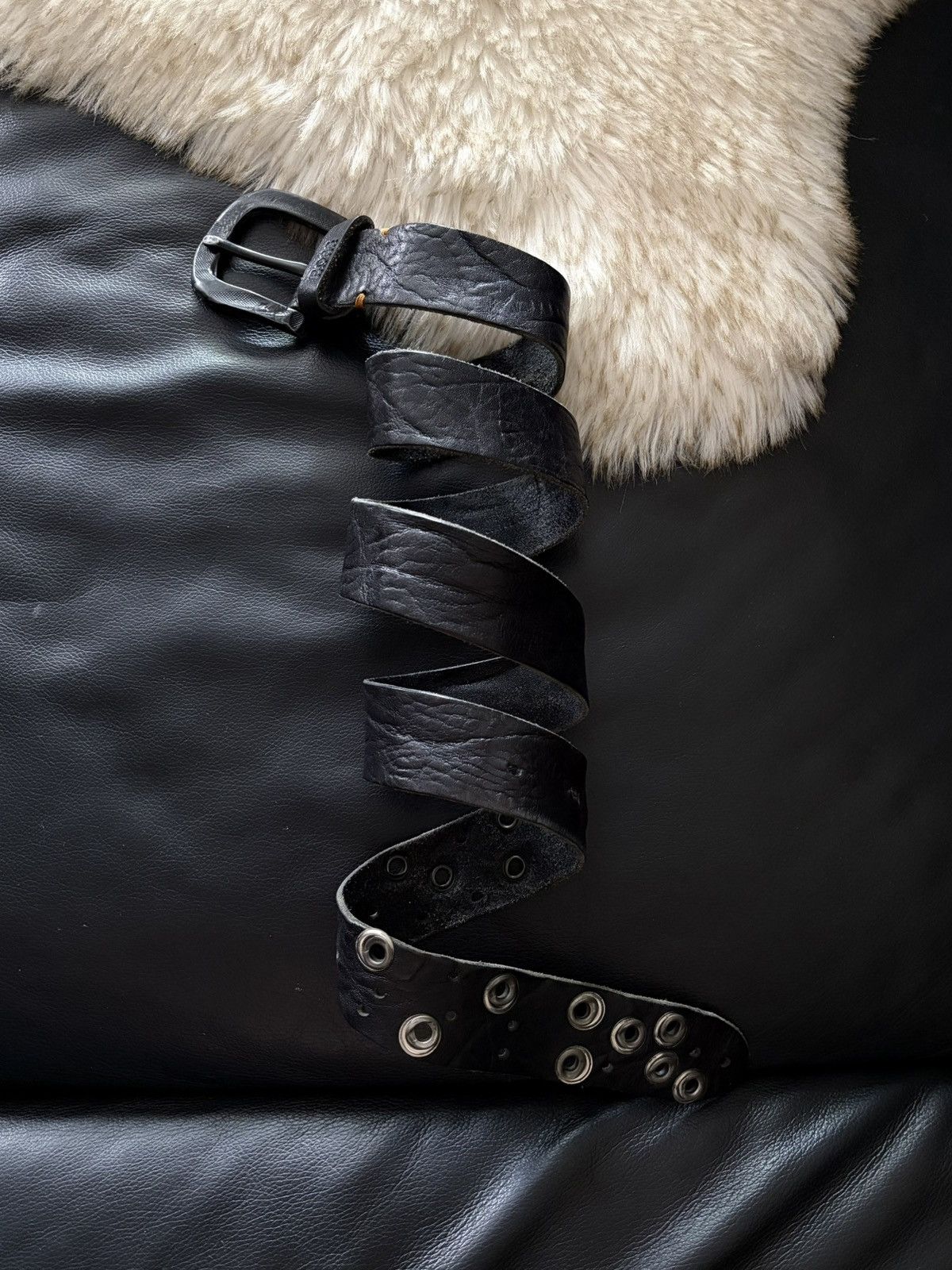 Hugo Boss VINTAGE HUGO BOSS Y2K JAPANESE BELT ALT GOTHPUNK RAVE Size ONE SIZE - 2 Thumbnail