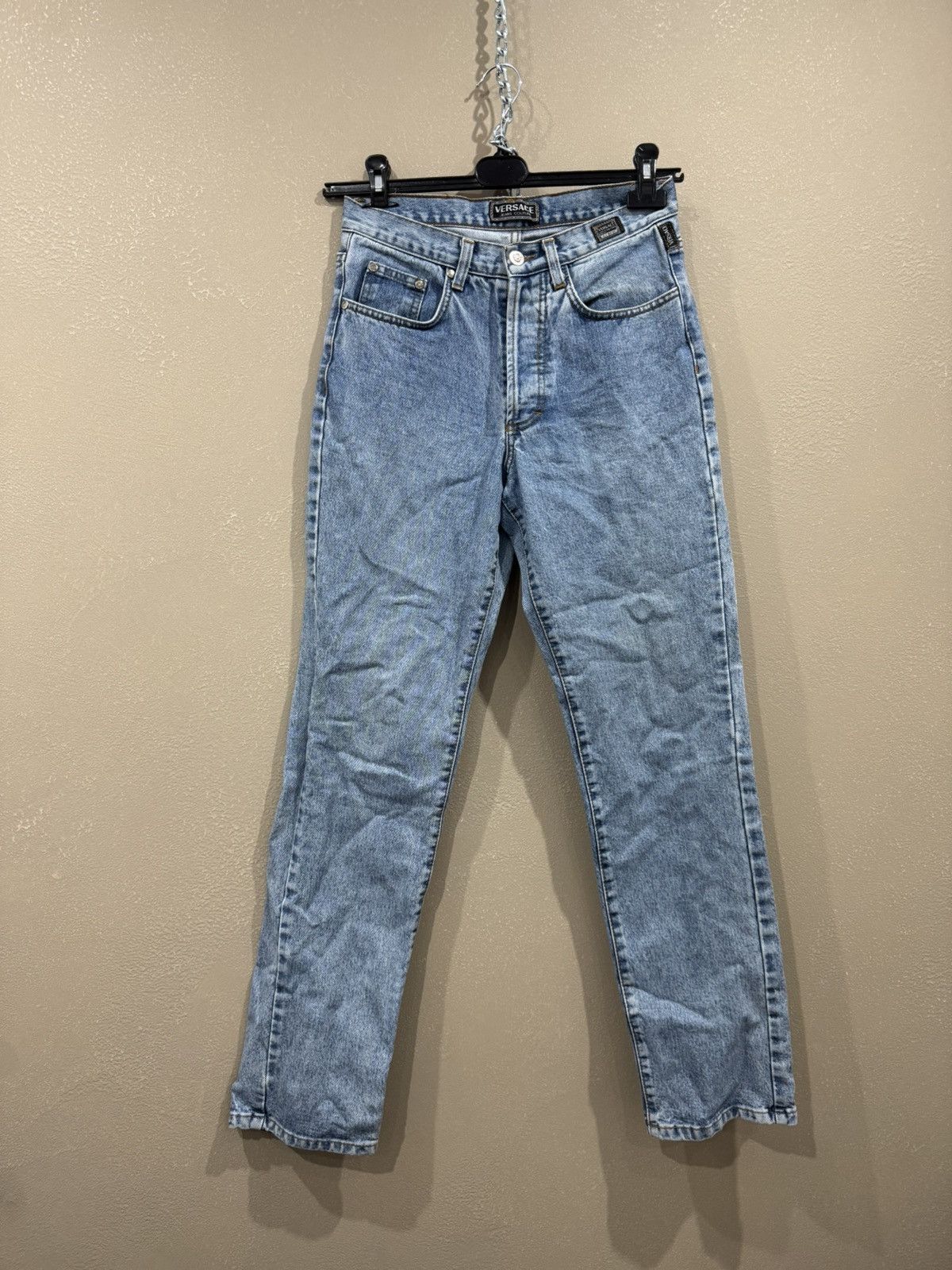 Versace Vintage Versace Jeans Couture Denim Luxury Hype Y2K Jeans Size US 31 - 2 Thumbnail