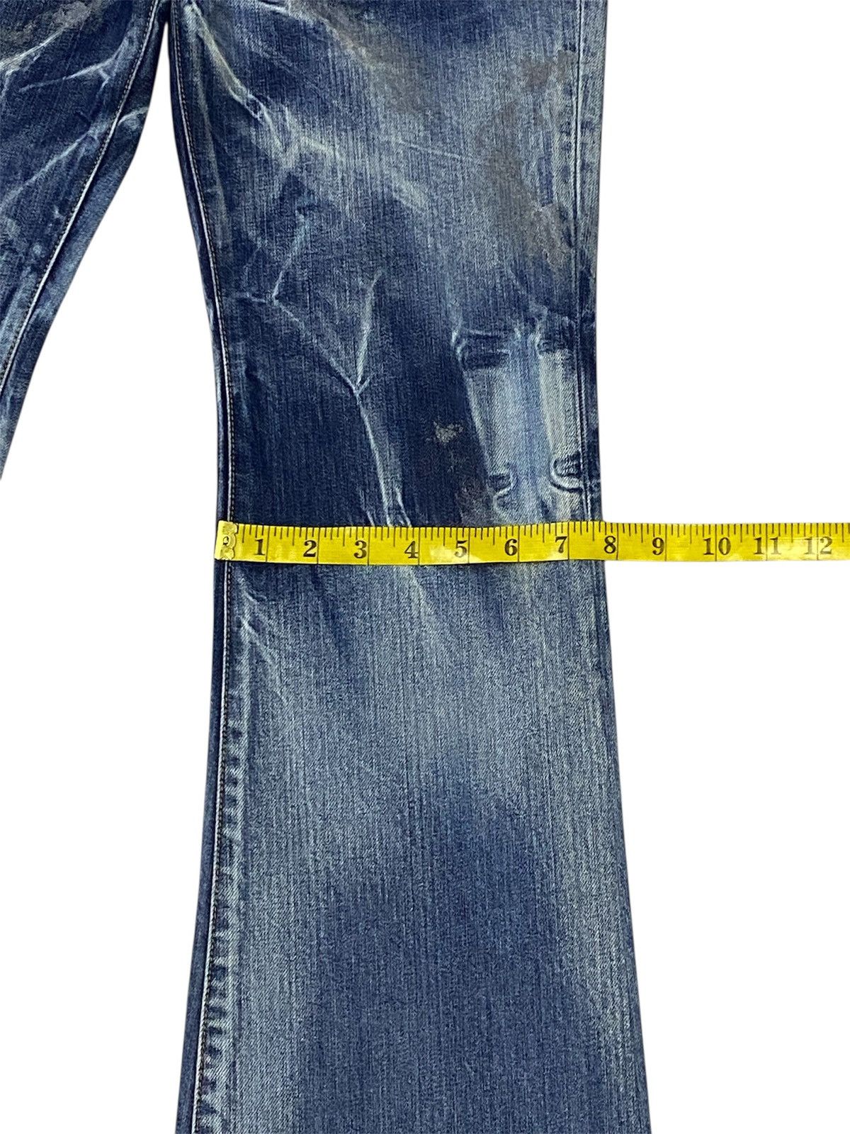 Tornado Mart 💃 Tornado Mart Flare Mudwash Whiskers Denim Pants Size US 30 / EU 46 - 19 Thumbnail