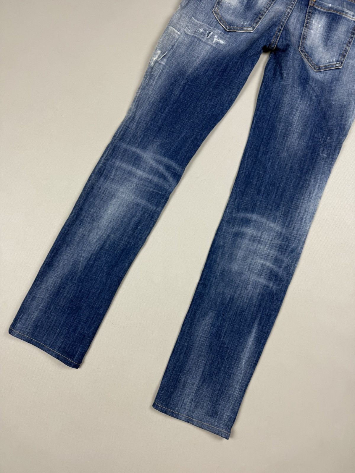 Dsquared2 Dsquared2 Medium Waist Flare Jean Distressed Denim Jeans Size 27" / US 4 / IT 40 - 19 Thumbnail