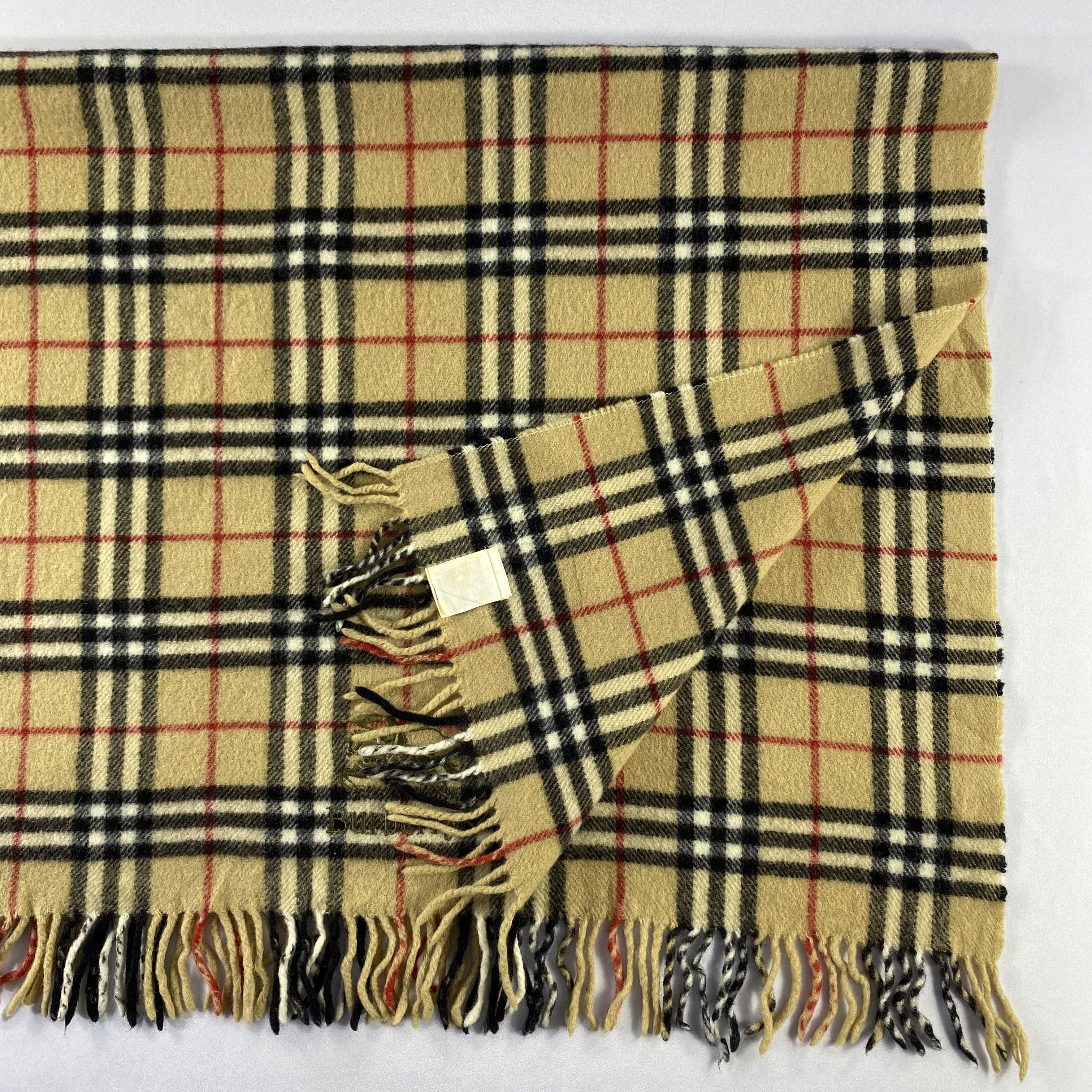 Burberry × Vintage Burberry Scarf Neck Wrap Big Size Muffler Size ONE SIZE - 3 Thumbnail