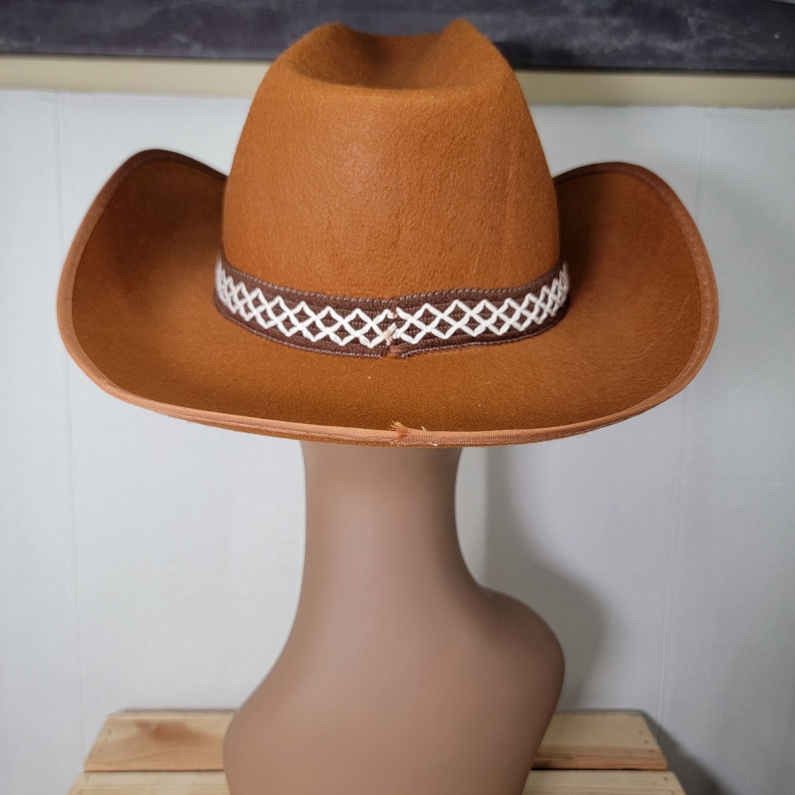 & Other Stories Unbranded Brown Felt Cowboy Hat Size ONE SIZE - 3 Thumbnail