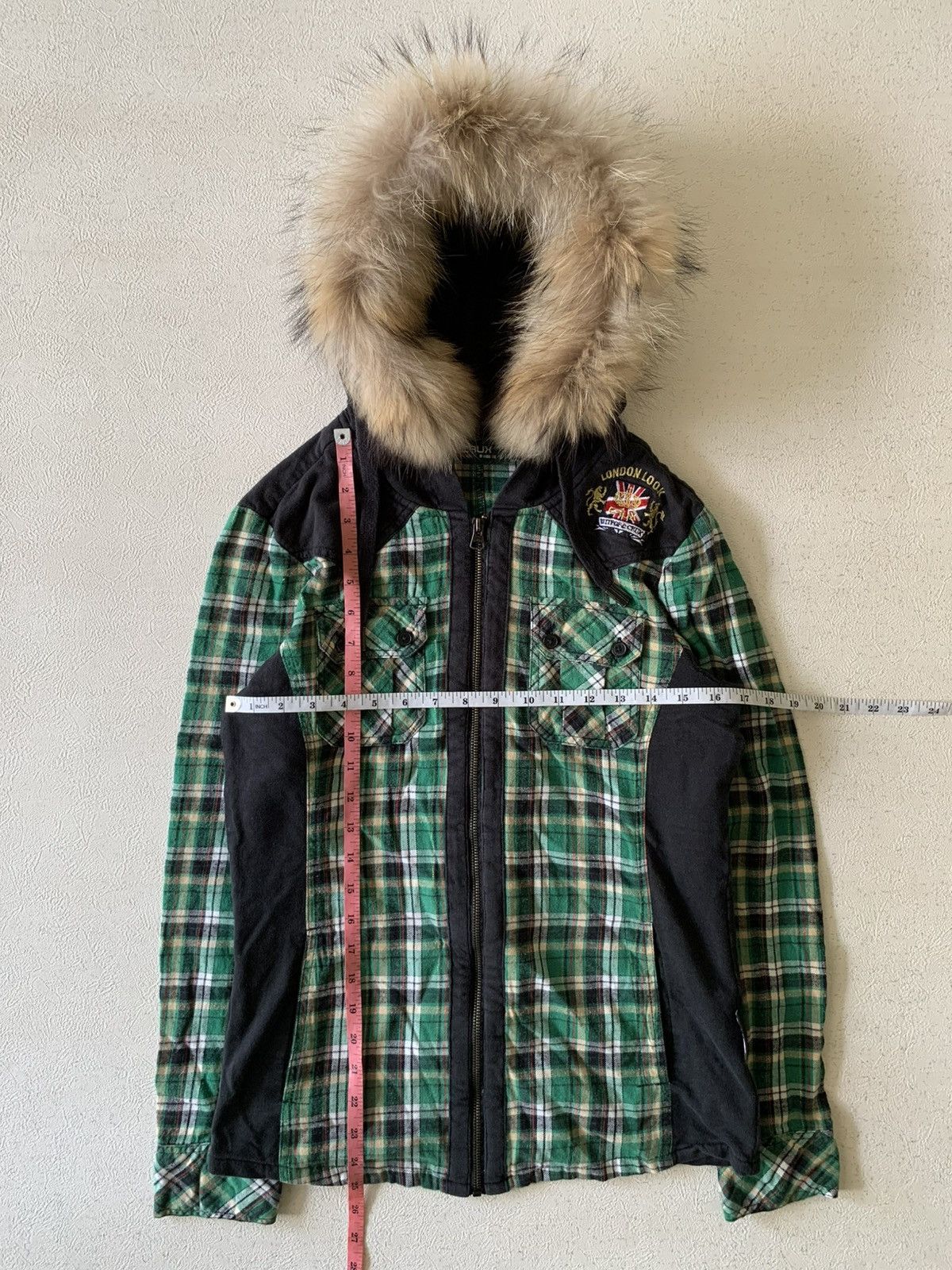 If Six Was Nine BRITISH LONDON LOOK FAUX FUR HOODIE IFSIXWASNINE LGB STYLE Size US M / EU 48-50 / 2 - 2 Thumbnail