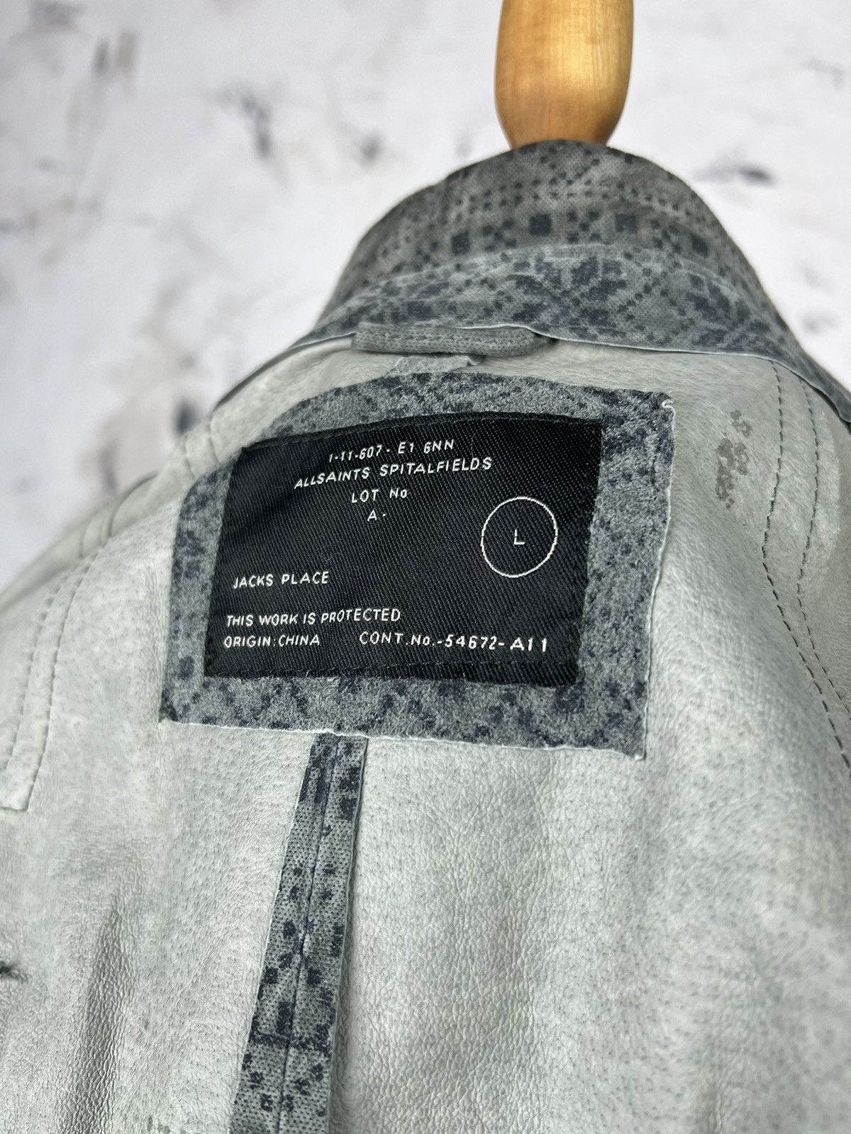 Allsaints Vintage Allsaints Overshirt Leather Shirt Size M - L Size L / US 10 / IT 46 - 7 Thumbnail