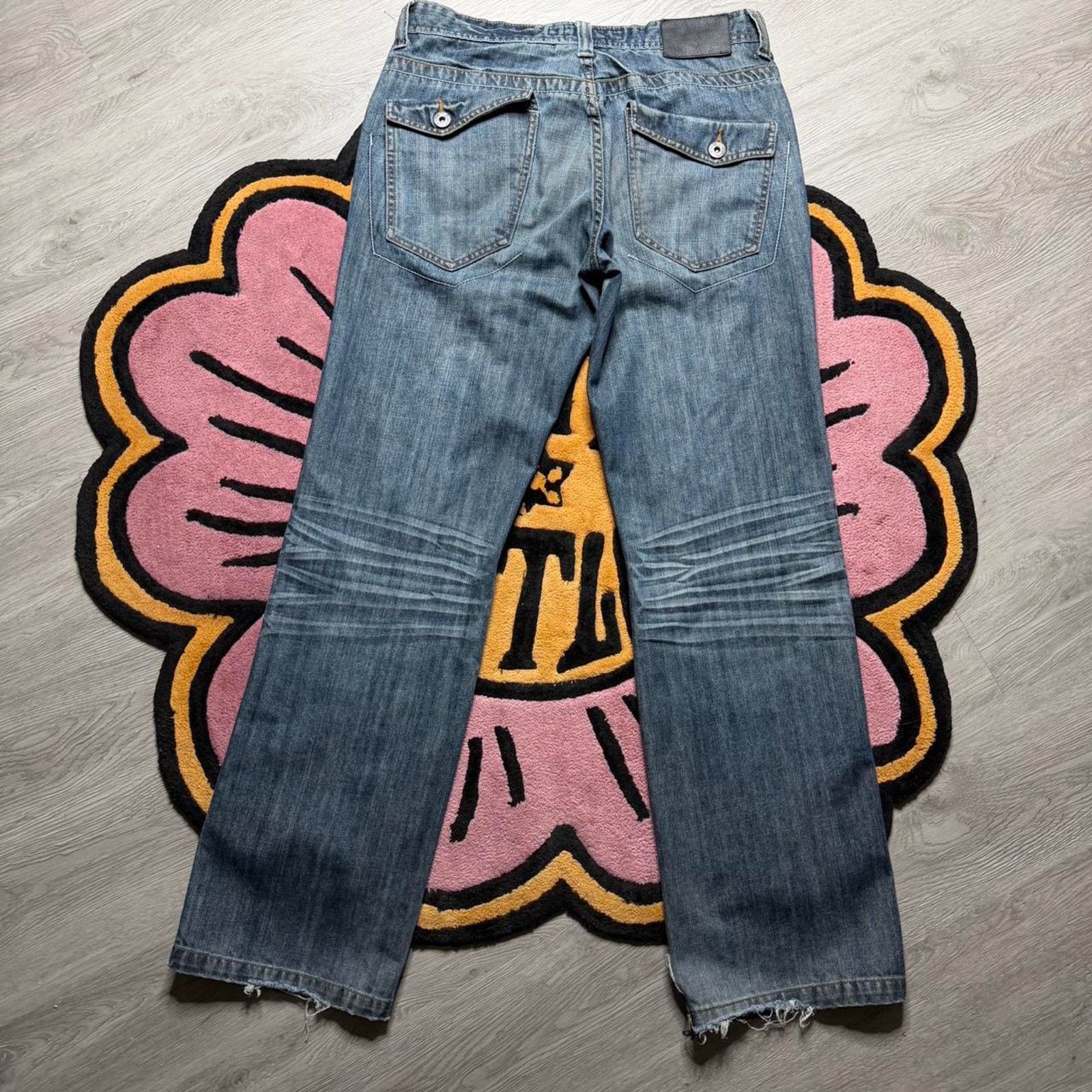 Vintage Vintage Y2K O’Look Flap Pocket Straight Leg Denim Jeans Size US 34 / EU 50 - 7 Thumbnail