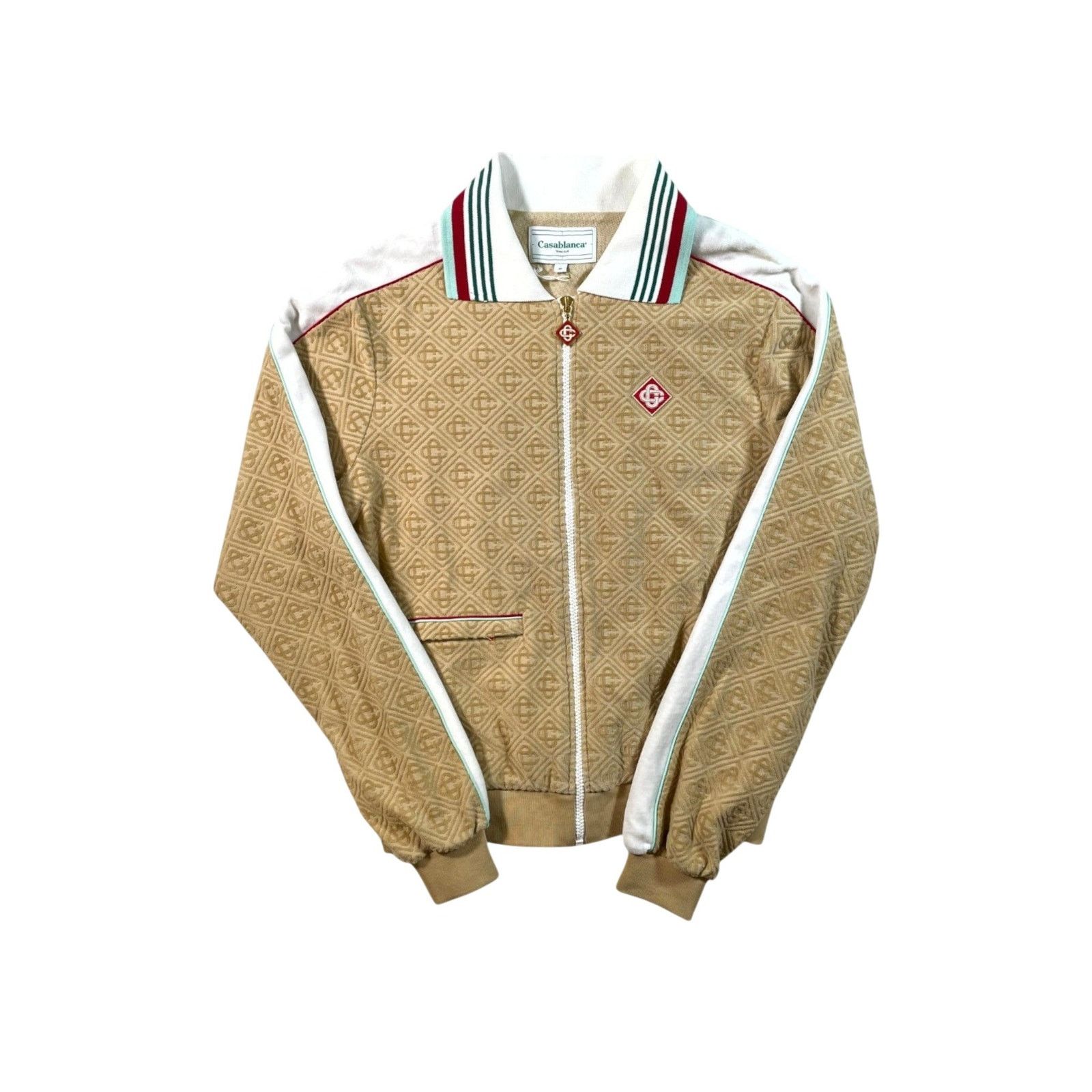 Casablanca Casablanca Monogram Velour Shacket Taupe Jacket Size US M / EU 48-50 / 2 - 1 Thumbnail