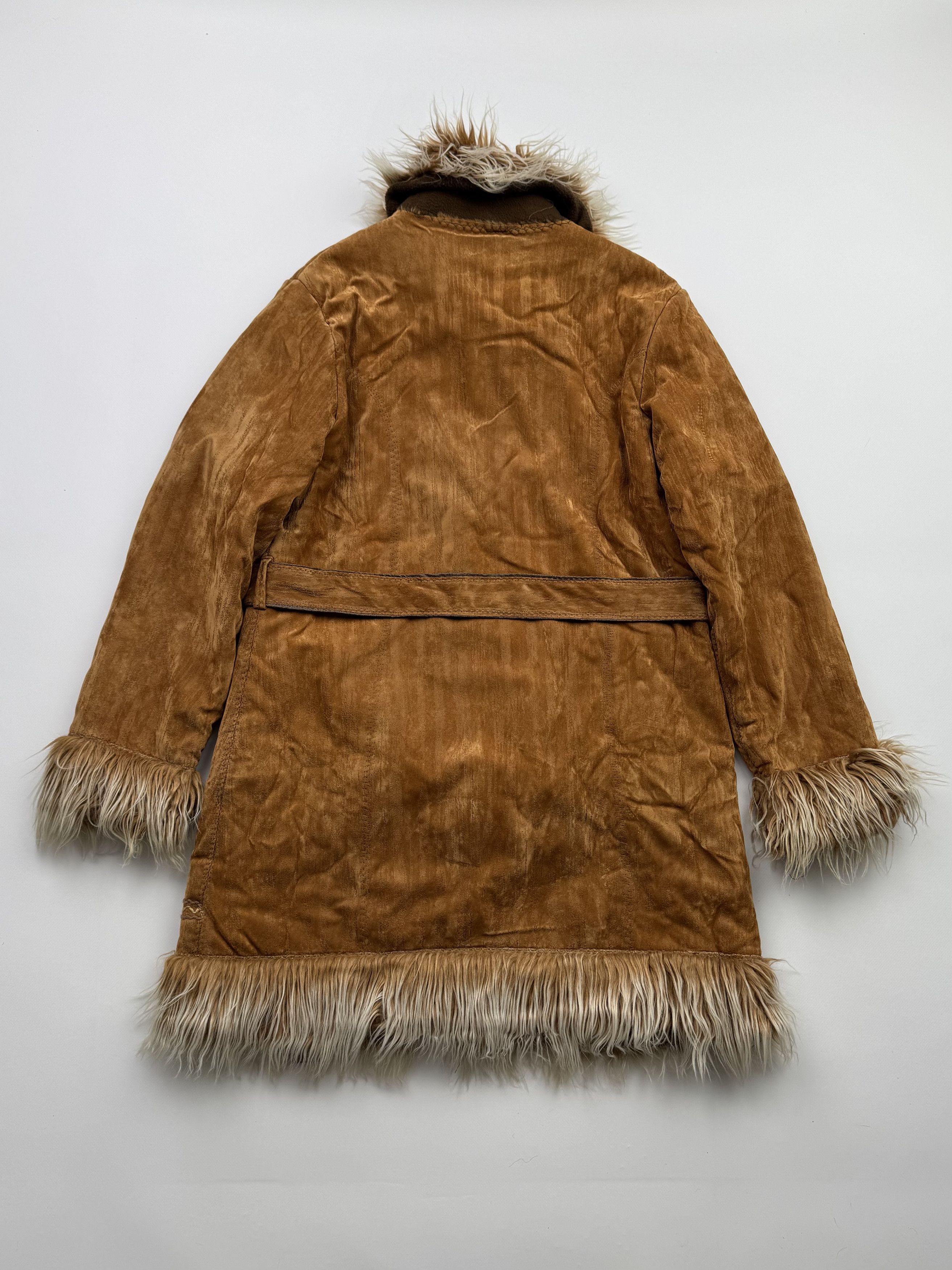Japanese Brand Y2K Faux Sheepskin Coat With Faux Fur Details B327(V394)E2 Size M / US 6-8 / IT 42-44 - 8 Thumbnail