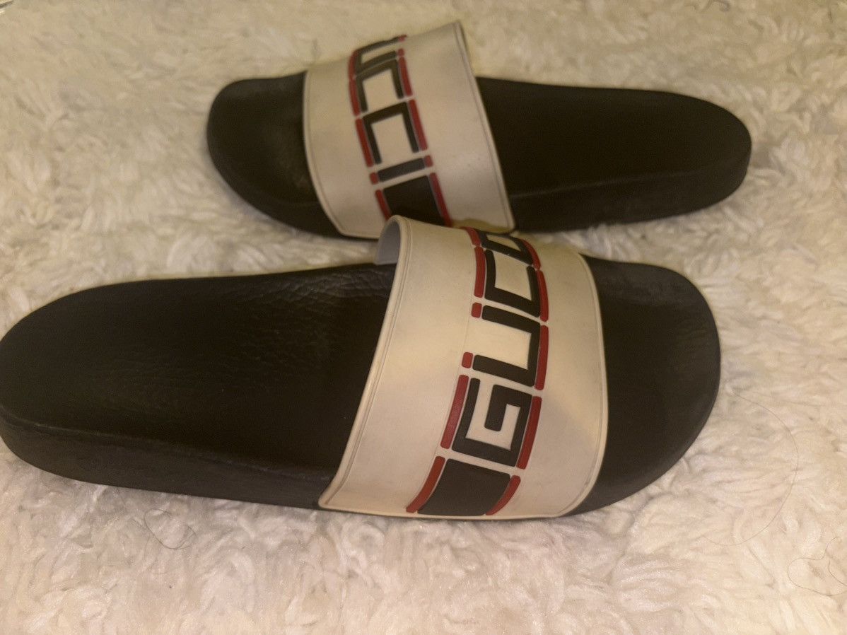 Gucci Gucci Stripe Rubber Slide Size US 8 / IT 38 - 3 Thumbnail
