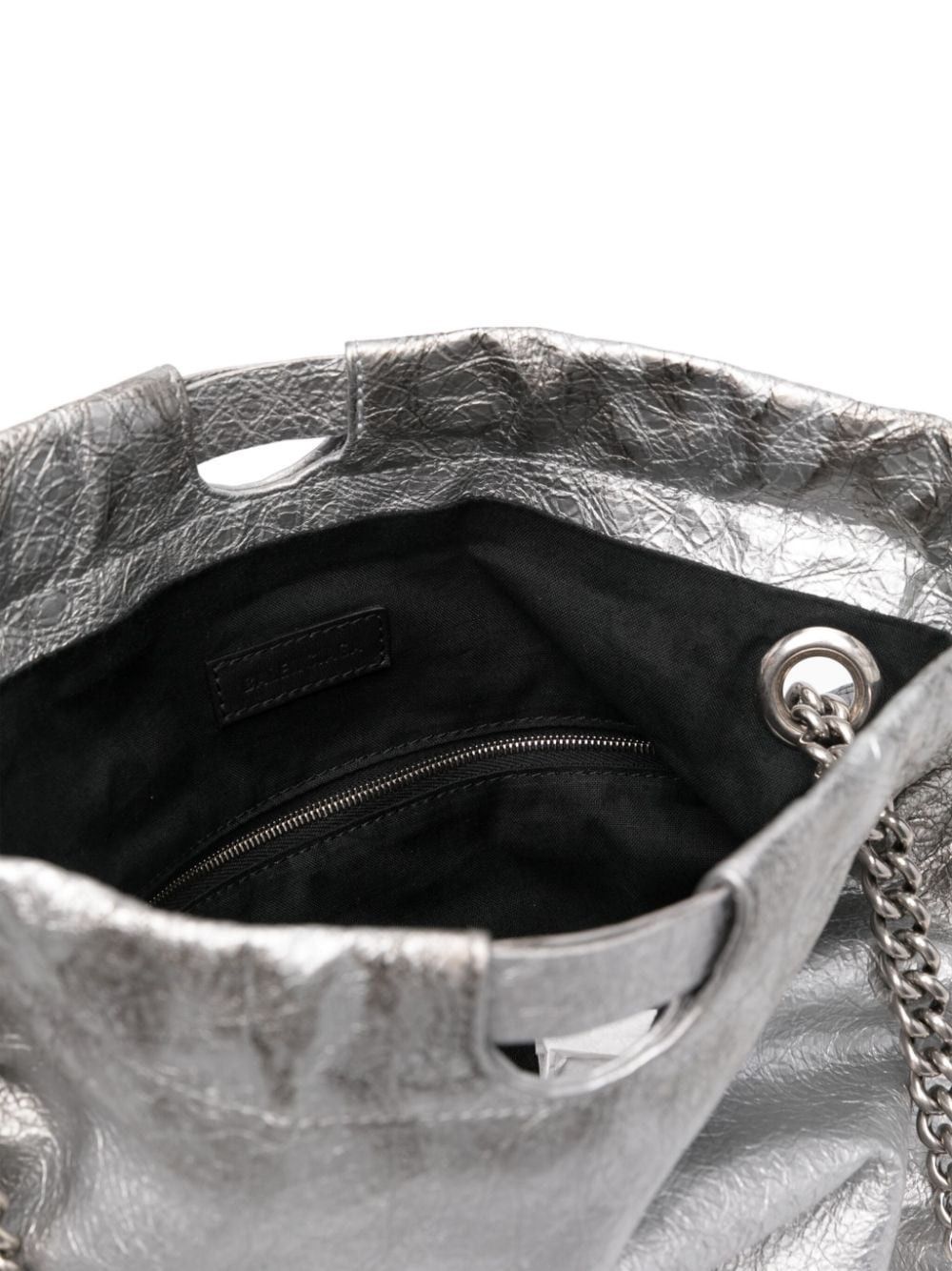 Balenciaga o1la1rc1a1125 Size: OS / Crush Tote Bag in Silver Size ONE SIZE - 5 Thumbnail