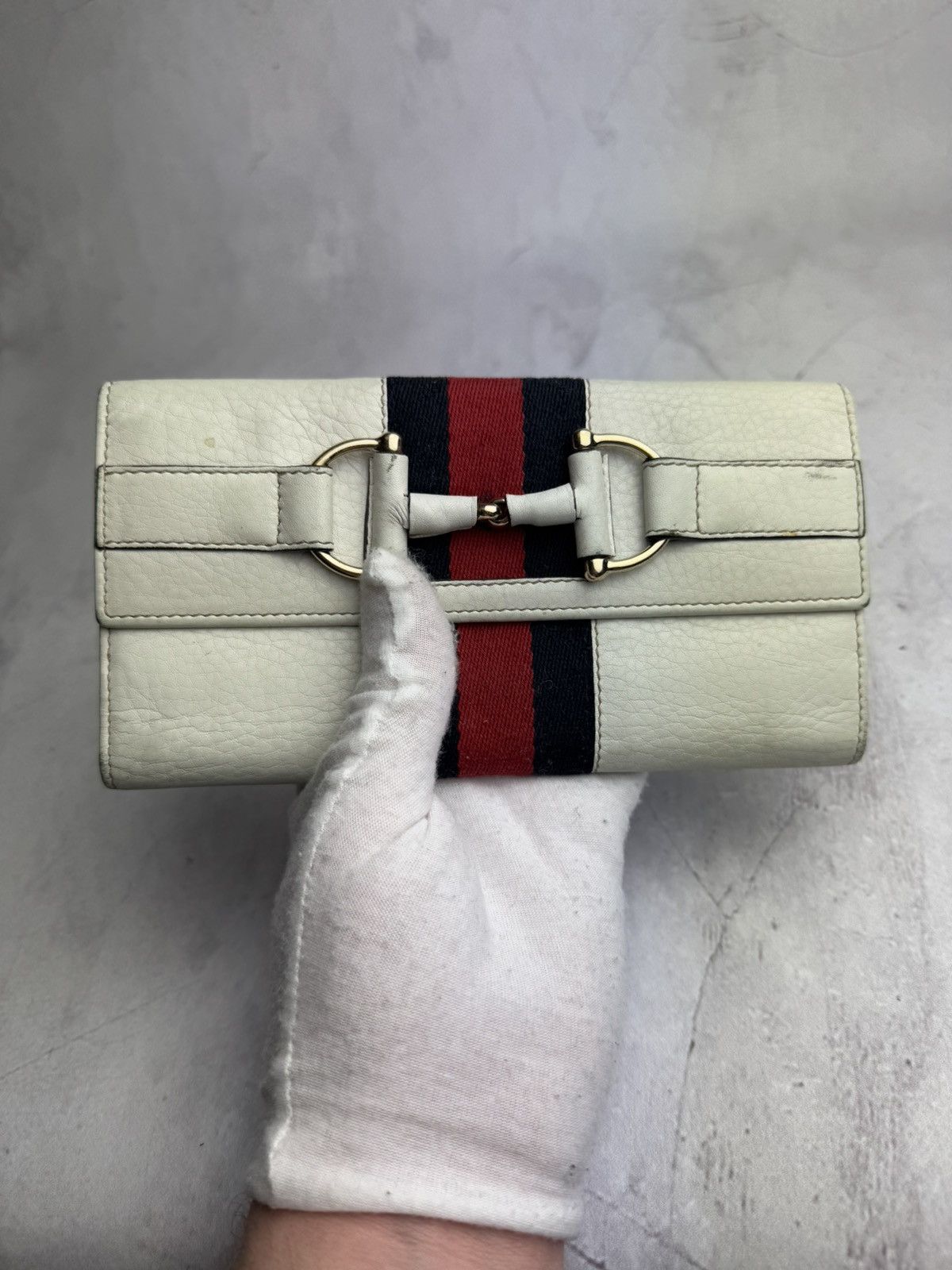 Gucci Gucci Wallet Vintage White Size ONE SIZE - 13 Thumbnail
