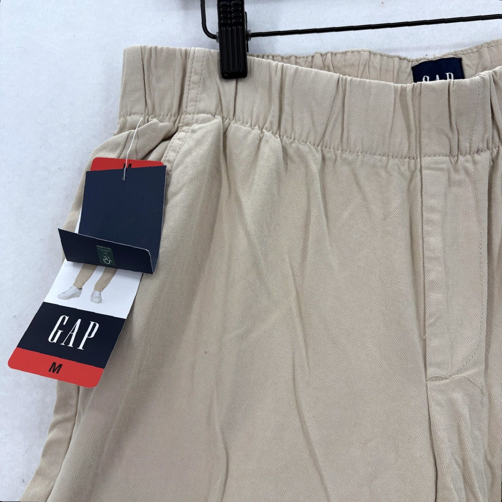 Gap GAP Pants Womens Medium Twill Cargo Jogger Elastic Waist Pockets Ankle NWT Tan Beig e? Size 32" / US 10 / IT 46 - 3 Thumbnail