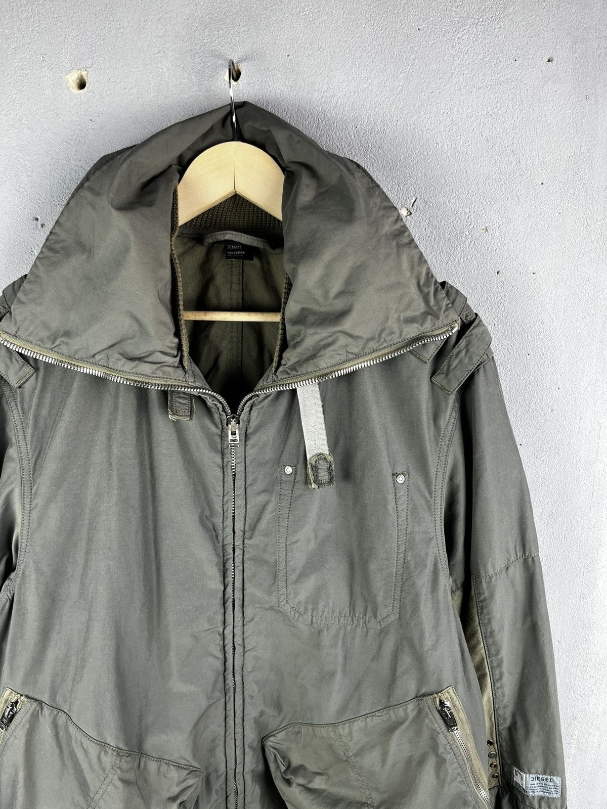 Diesel Diesel 2000s Cyber Millitary Bulletproof jacket archive Size US S / EU 44-46 / 1 - 4 Thumbnail