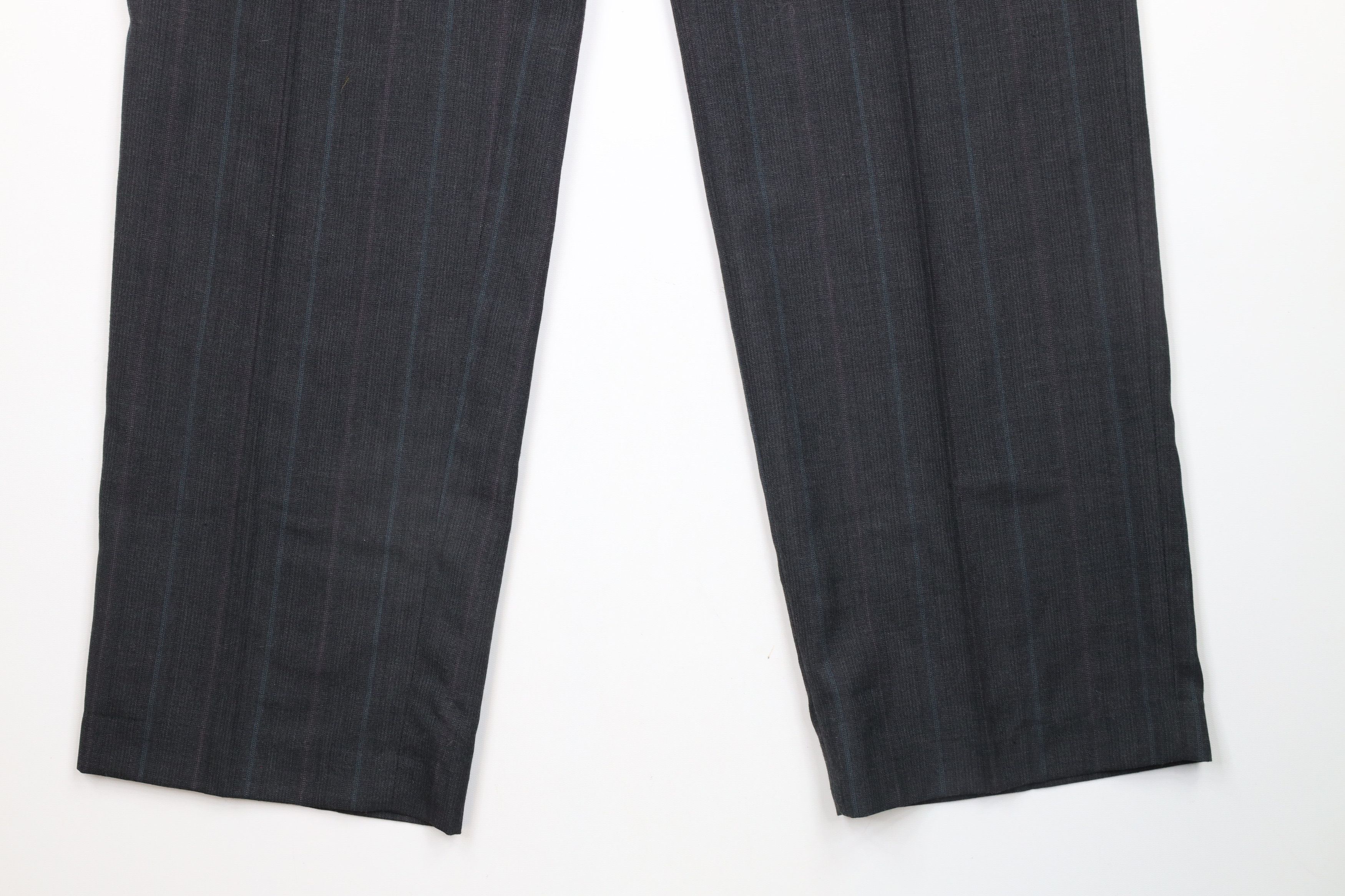 Vintage Vintage 90s Streetwear Striped Pleated Wide Leg Chino Pants Size US 40 / EU 56 - 4 Thumbnail