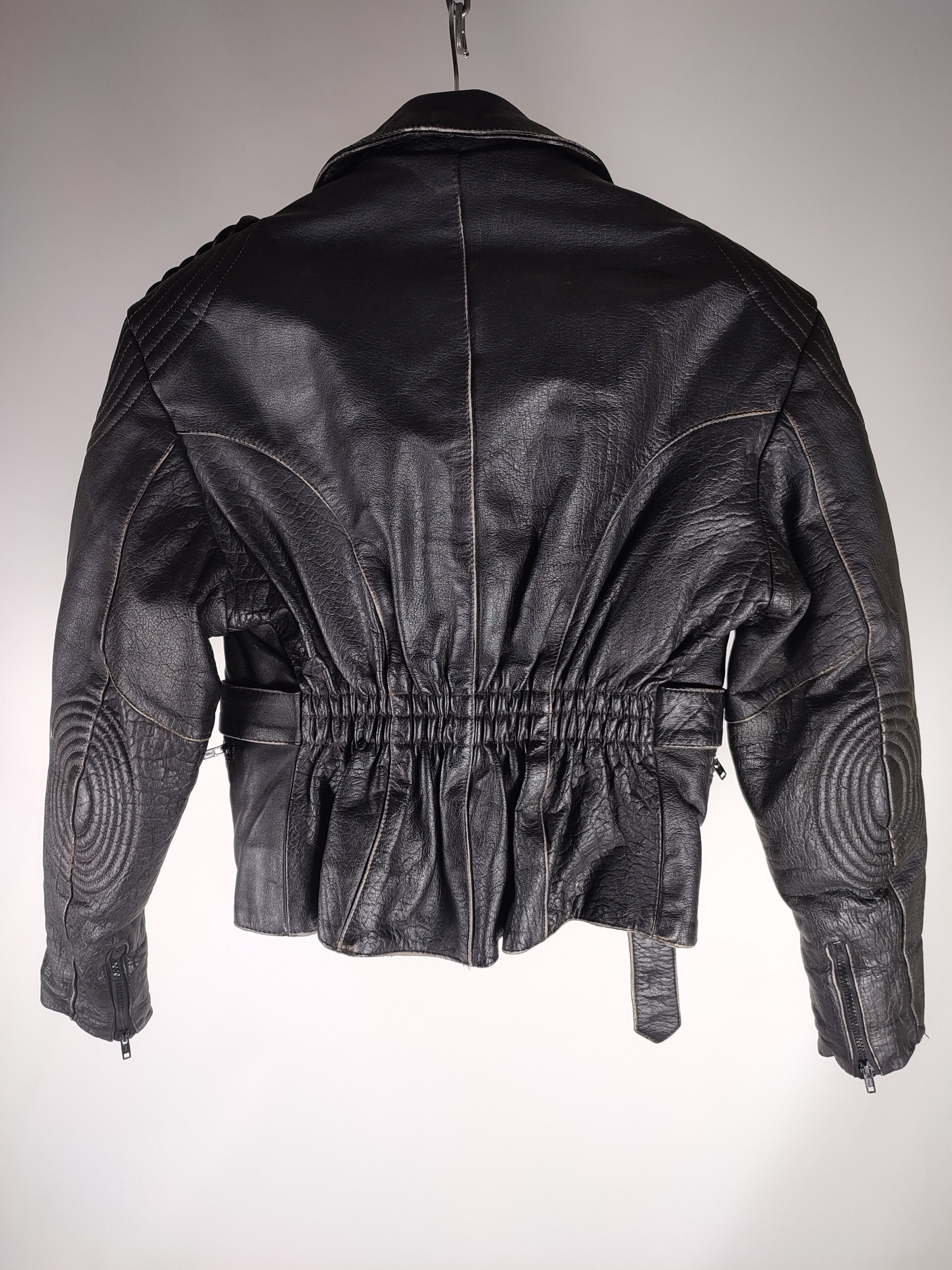 Vintage Vintage Moto Biker Faded Leather Jacket Size US M / EU 48-50 / 2 - 11 Thumbnail