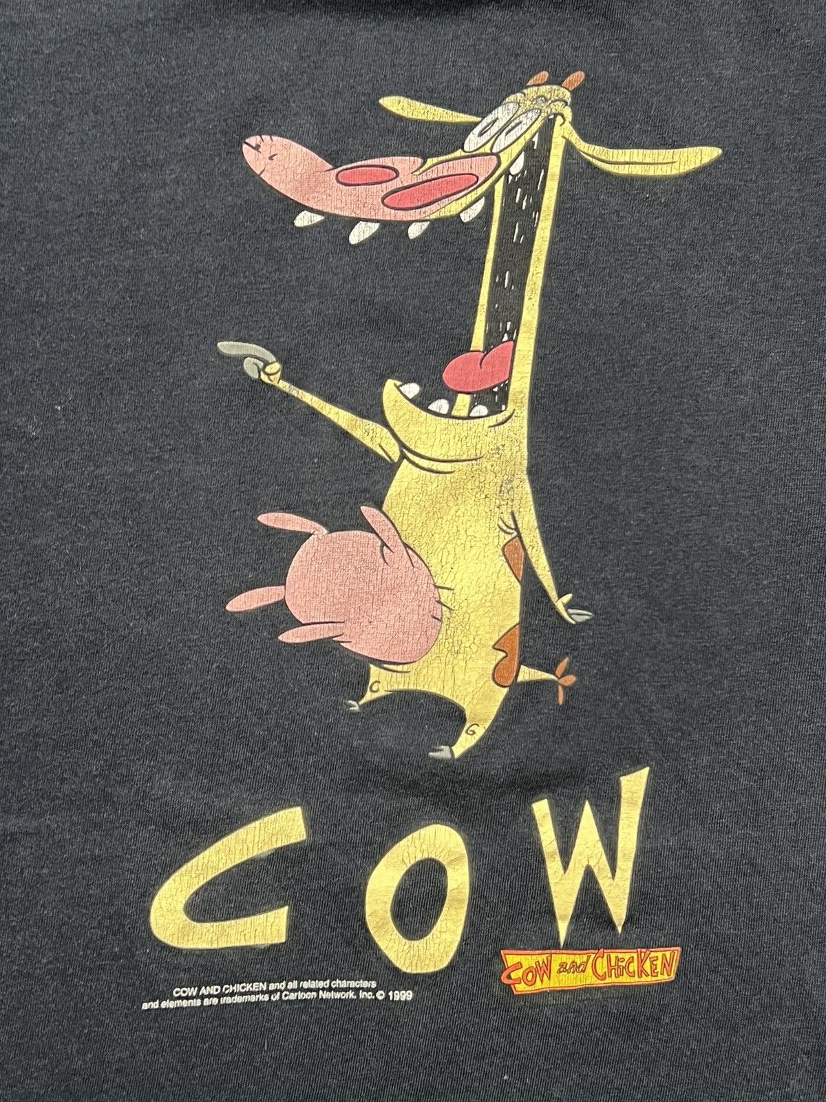 Disney Vintage cow and chicken 90s 1999 Cartoon Network show shirt ...