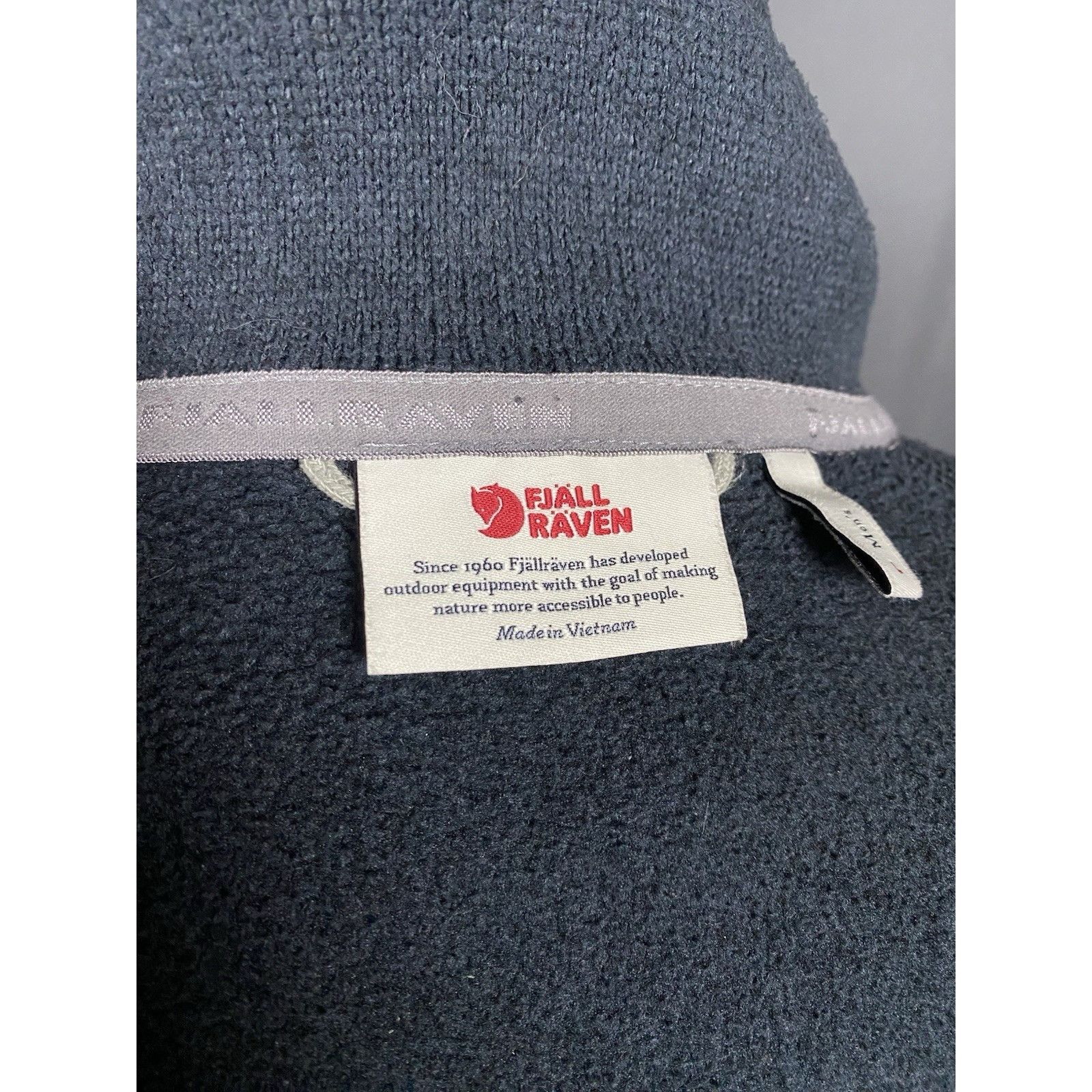 Fjallraven Fjallraven Buck Fleece Blue Full Zip Fleeced High Neck Sweat Size US L / EU 52-54 / 3 - 11 Thumbnail