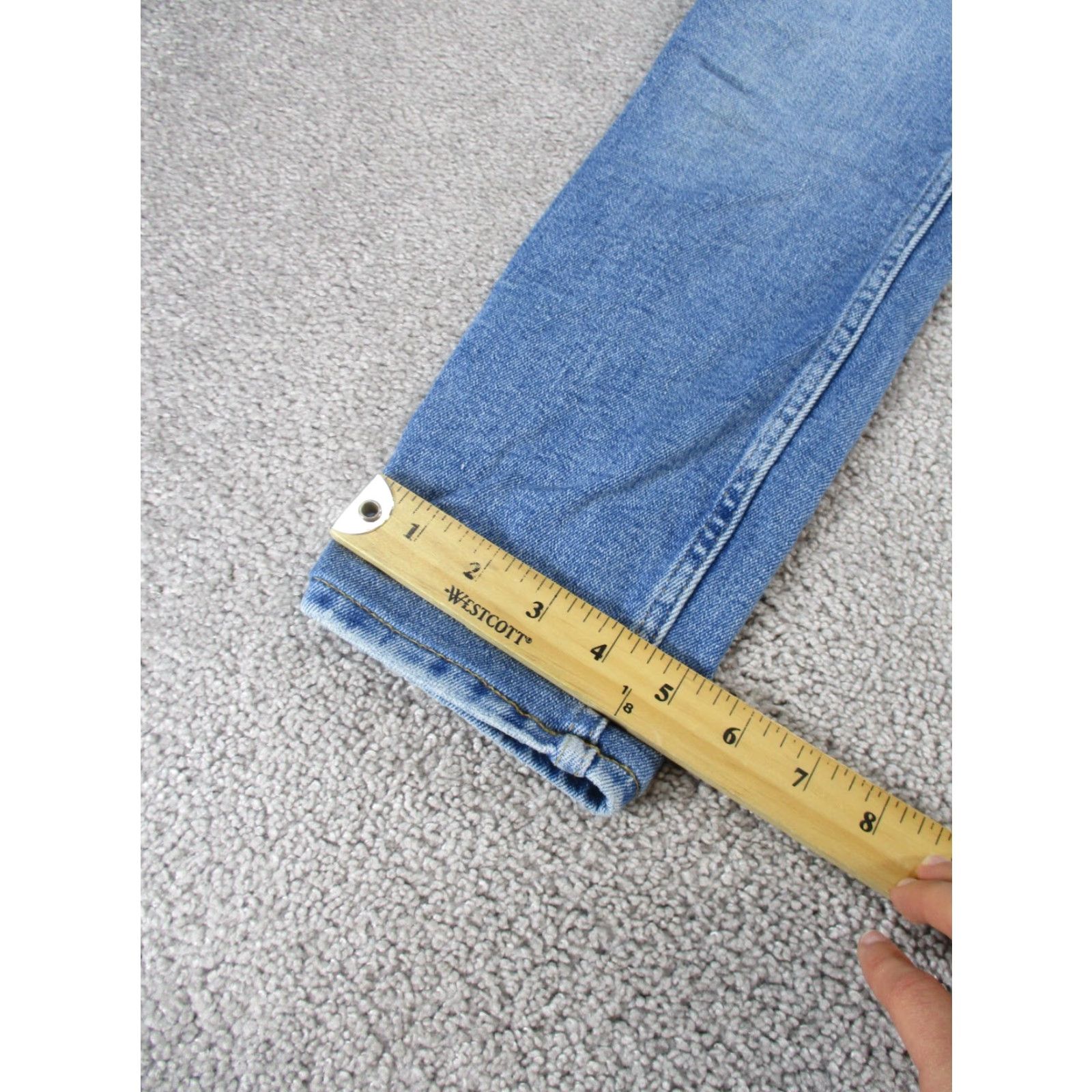 Zara Zara Jeans Womens 8 Light Blue Denim Skinny High Rise Zip Zipper Crop Regular Slim Fit? Size 30" / US 8 / IT 44 - 6 Thumbnail