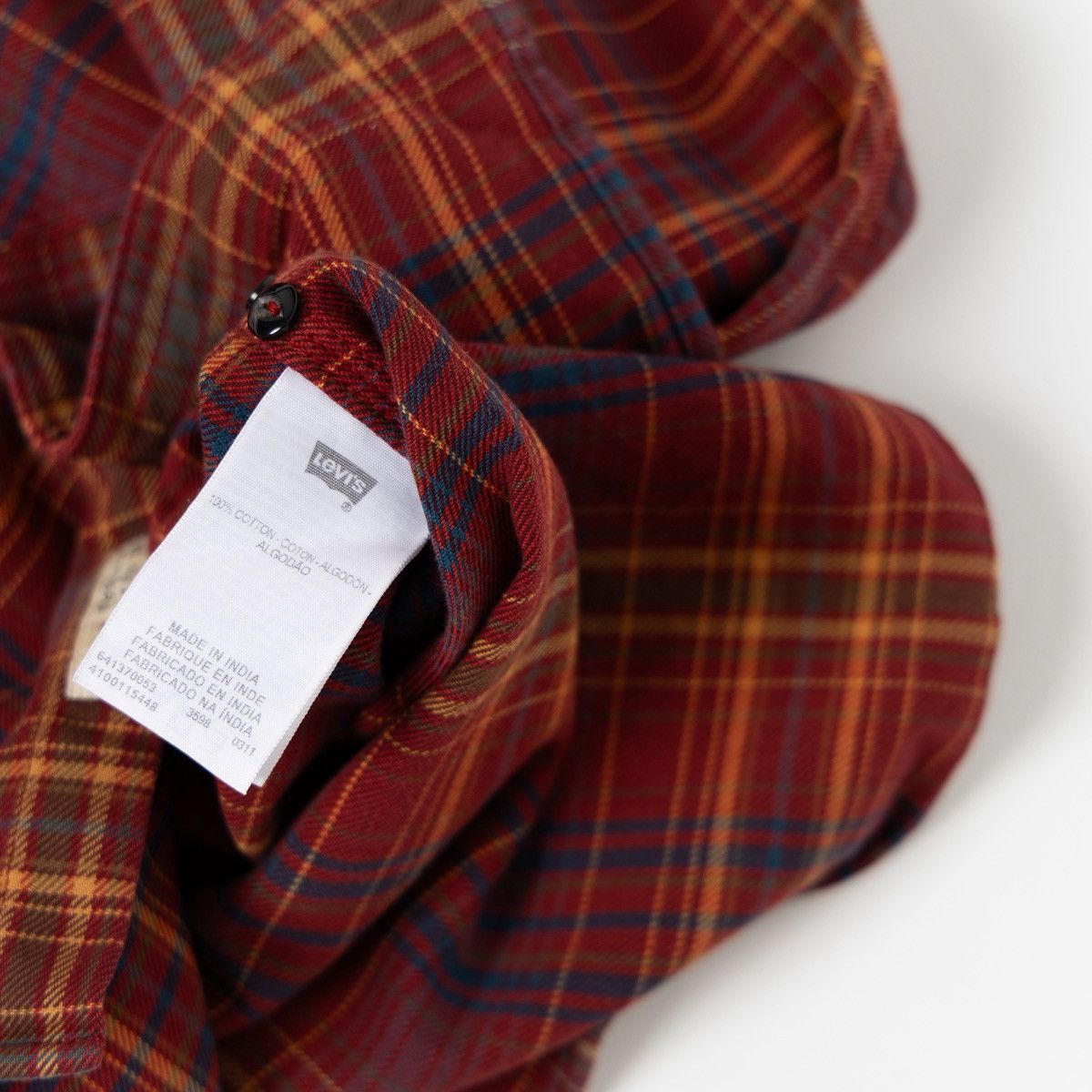 Levi's Levis Mens Regular Fit Flannel Shirt Plaid Check Button Up Size US S / EU 44-46 / 1 - 5 Thumbnail