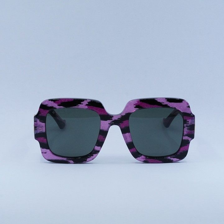 Gucci Gucci GG1547S 003 Sunglasses Glitter Fuchsia With Black Size ONE SIZE - 2 Thumbnail