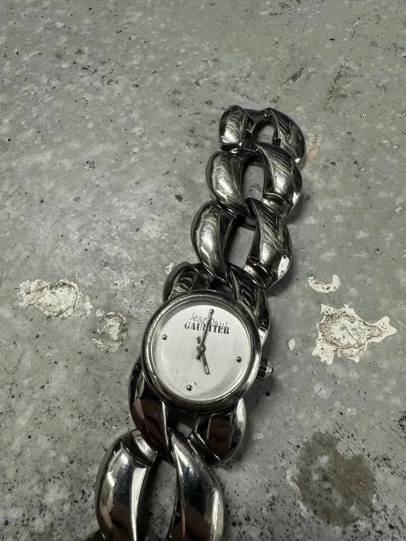 Jean Paul Gaultier × Vintage Jean Paul Gaultier Silver Steel Grey Archive Watch Size ONE SIZE - 3 Thumbnail