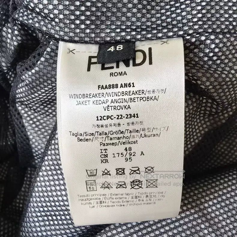 Fendi Fendi Spray Paint Effect Full Print Logo Zipper Hooded Jac Size US M / EU 48-50 / 2 - 4 Thumbnail