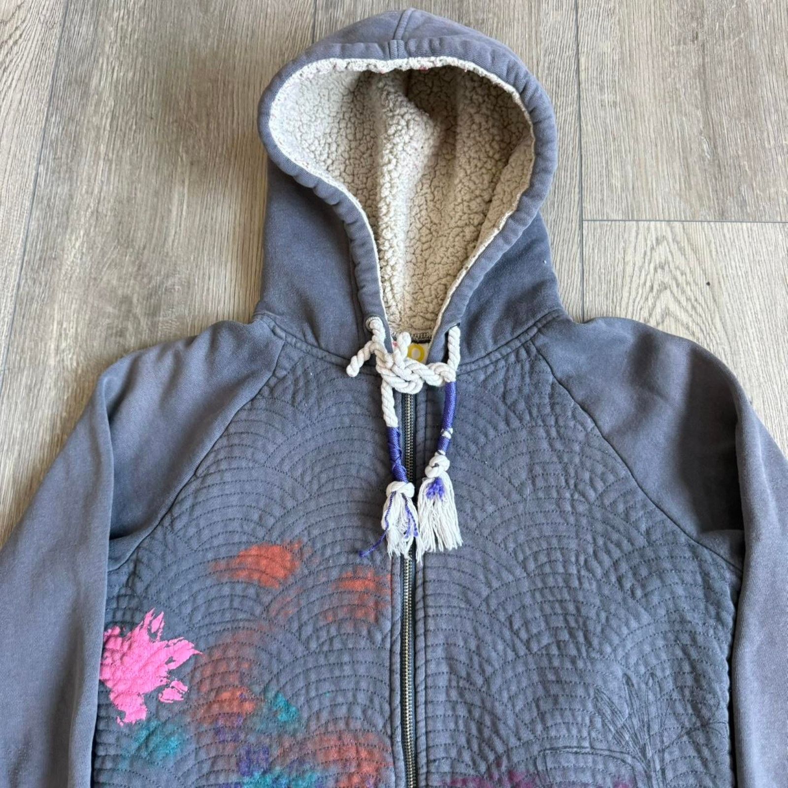 Other Vintage y2k roxy fleece lined quilted surf hoodie Size L / US 10 / IT 46 - 2 Thumbnail