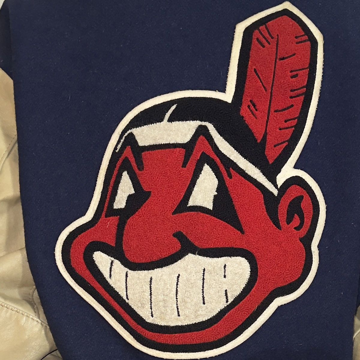 MLB Cleveland Indians Vintage Varsity Jacket Size US L / EU 52-54 / 3 - 5 Thumbnail