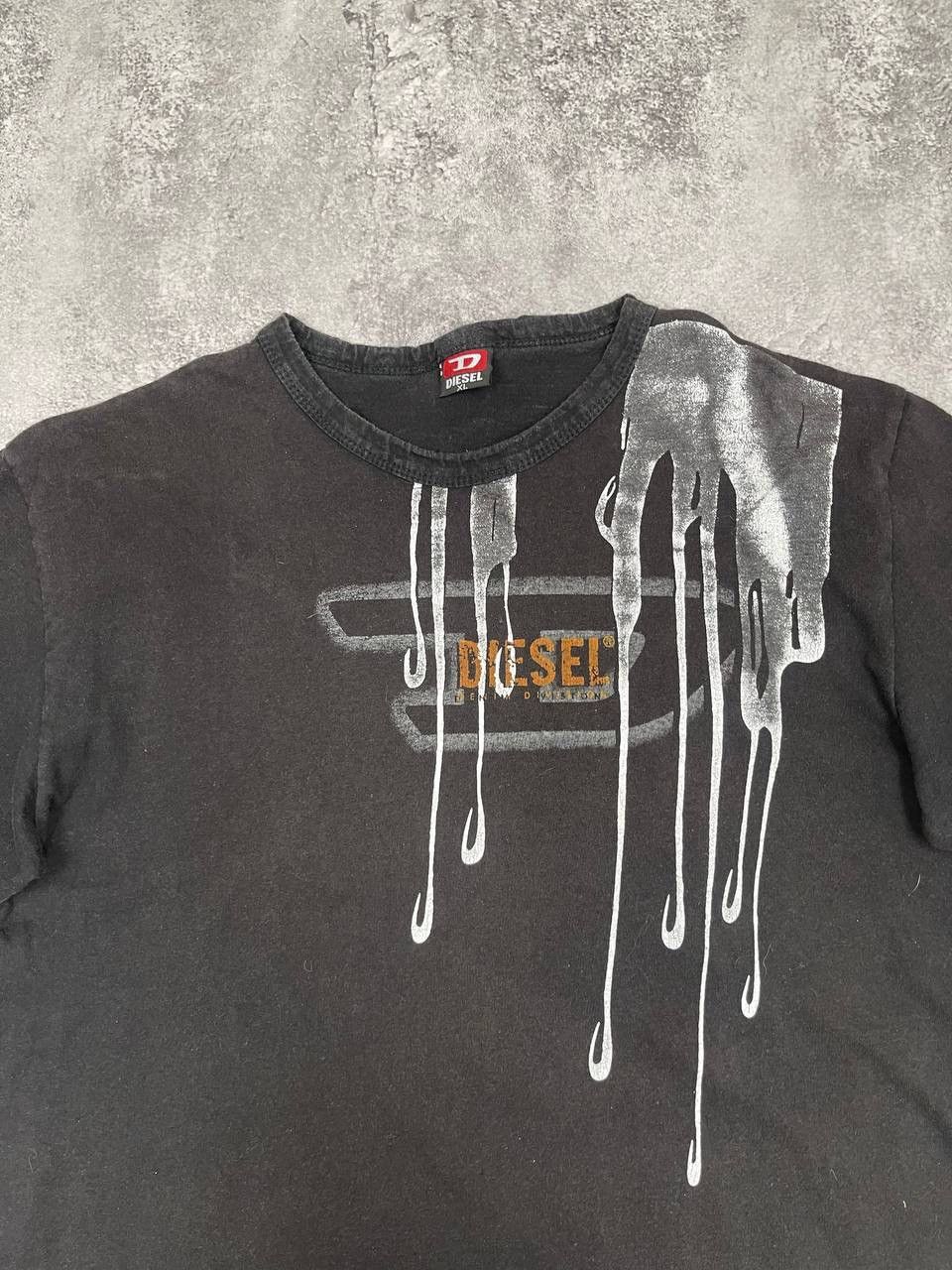 Diesel Diesel Men Cotton T-Shirt Black Size X-LARGE Size US XL / EU 56 / 4 - 2 Thumbnail