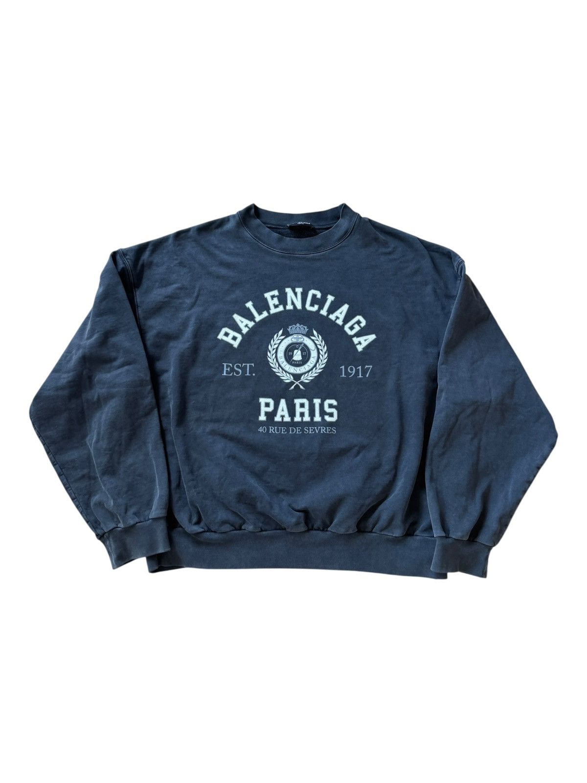 Balenciaga *RARE* BALENCIAGA DEMNA 1917 COLLEGE CREWNECK Size US L / EU 52-54 / 3 - 4 Thumbnail