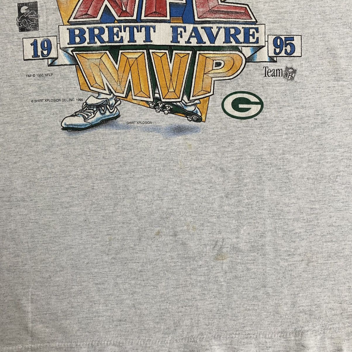 NFL Vintage 1995 Green Bay Packers Brett Favre NFL Graphic Tee Size US XL / EU 56 / 4 - 7 Thumbnail