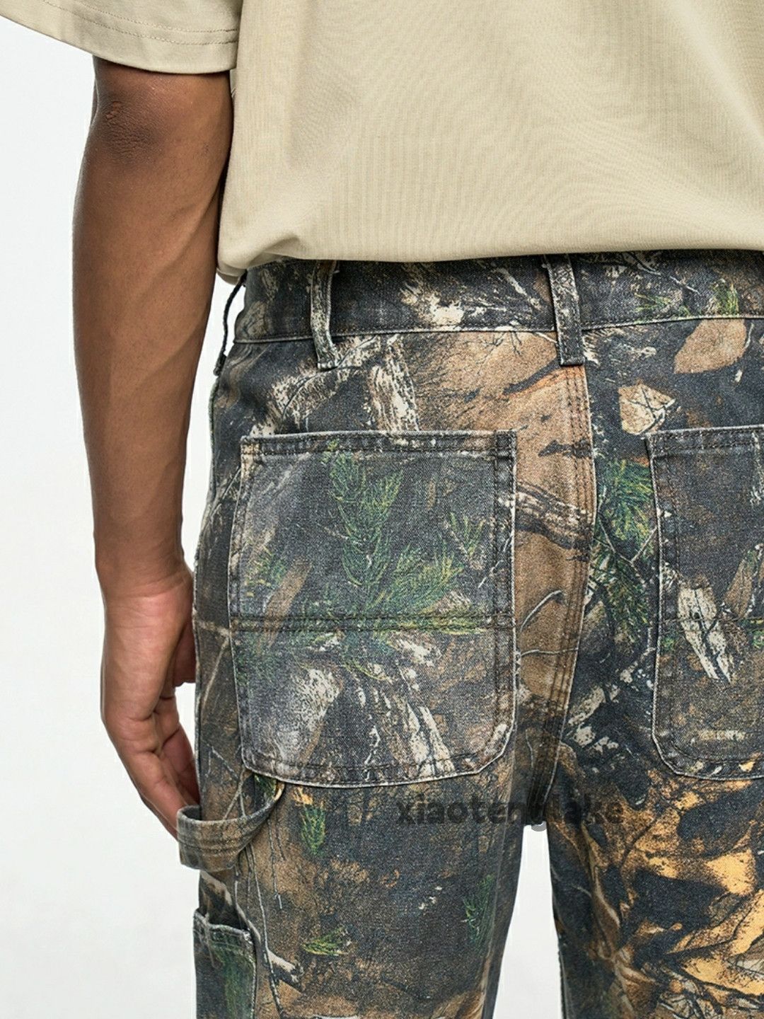 Designer × Japanese Brand × Vintage Unisex washed faded full pattern hiphop carpenter pants Size US 36 / EU 52 - 5 Thumbnail