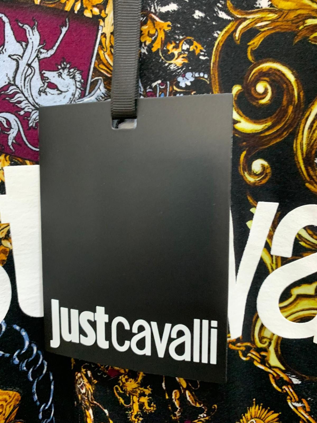 Just Cavalli Jersey Print T-shirt Iconic Shields Just Cavalli size S, new Size US S / EU 44-46 / 1 - 6 Thumbnail